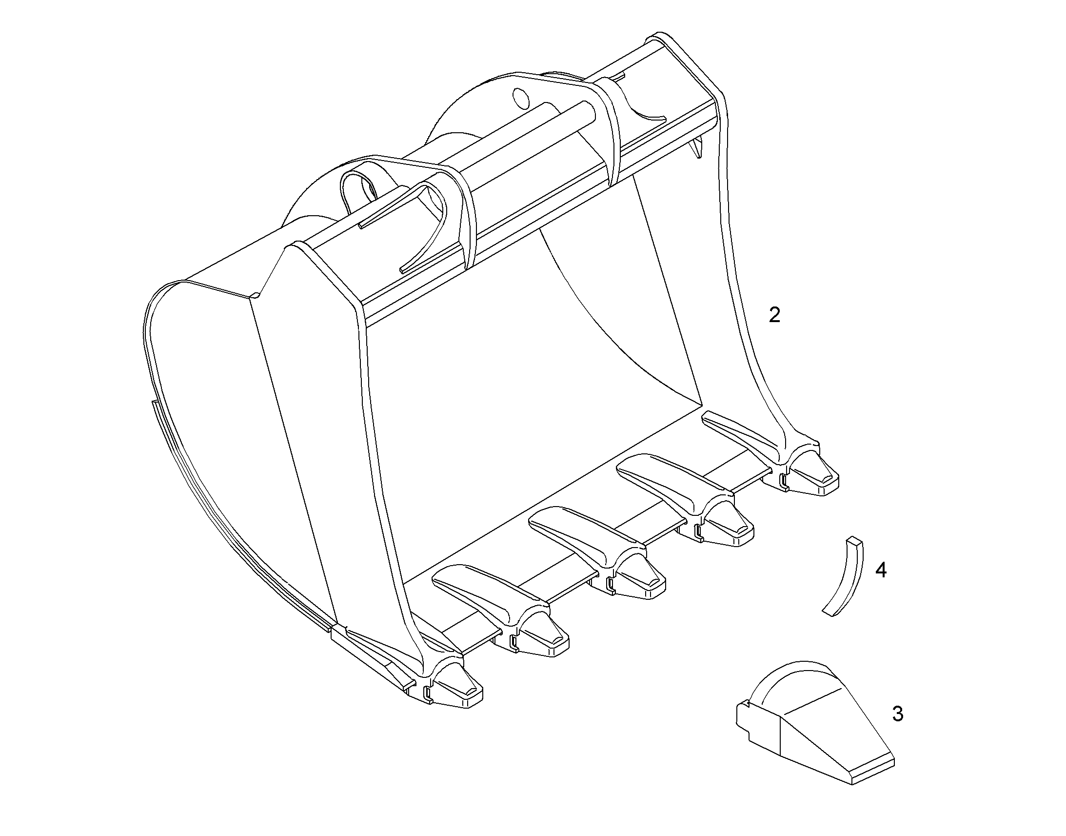 ЛОПАТА ОБРАТНАЯ 9935220 LIEBHERR