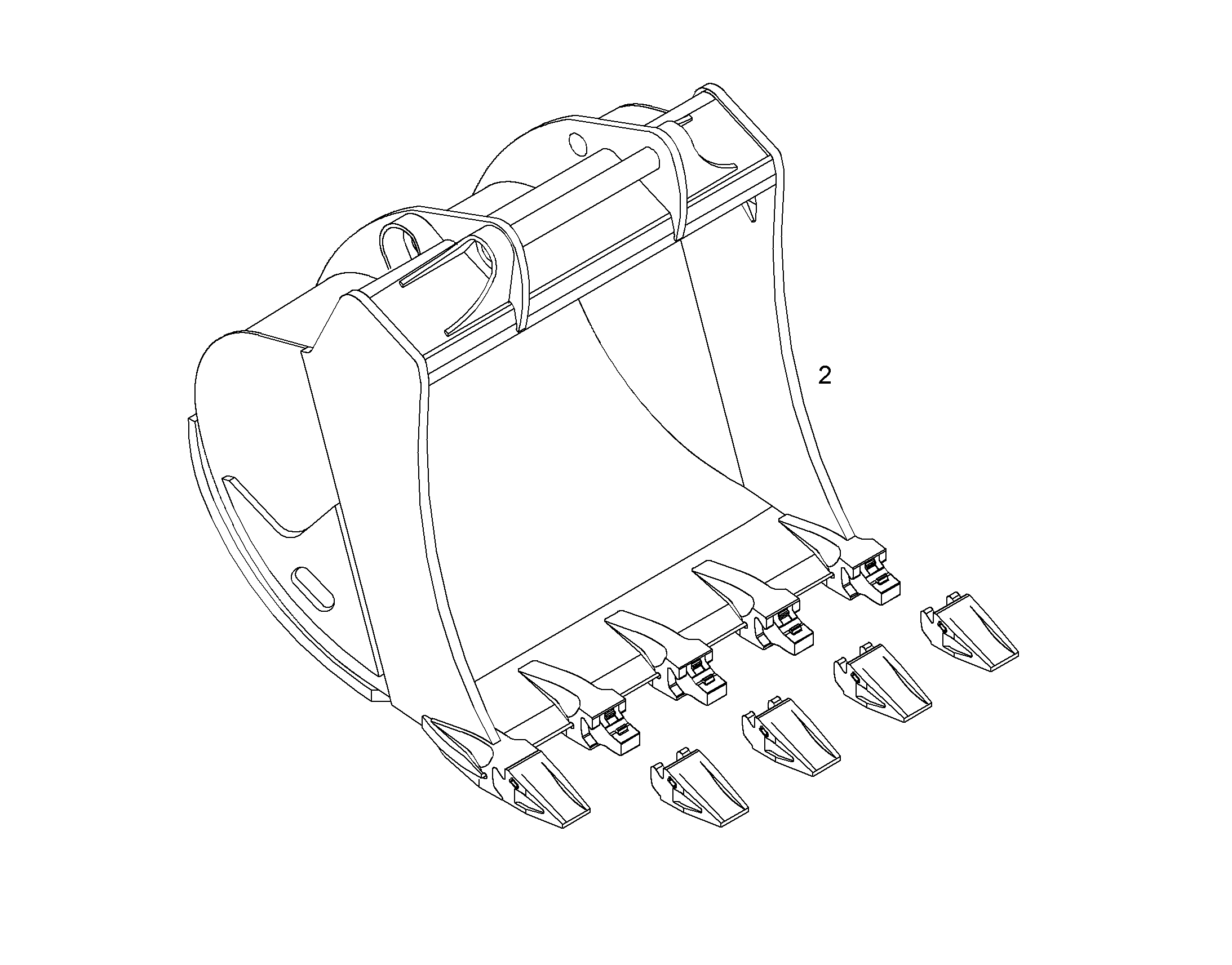 ЛОПАТА ОБРАТНАЯ HDL 9008818 LIEBHERR