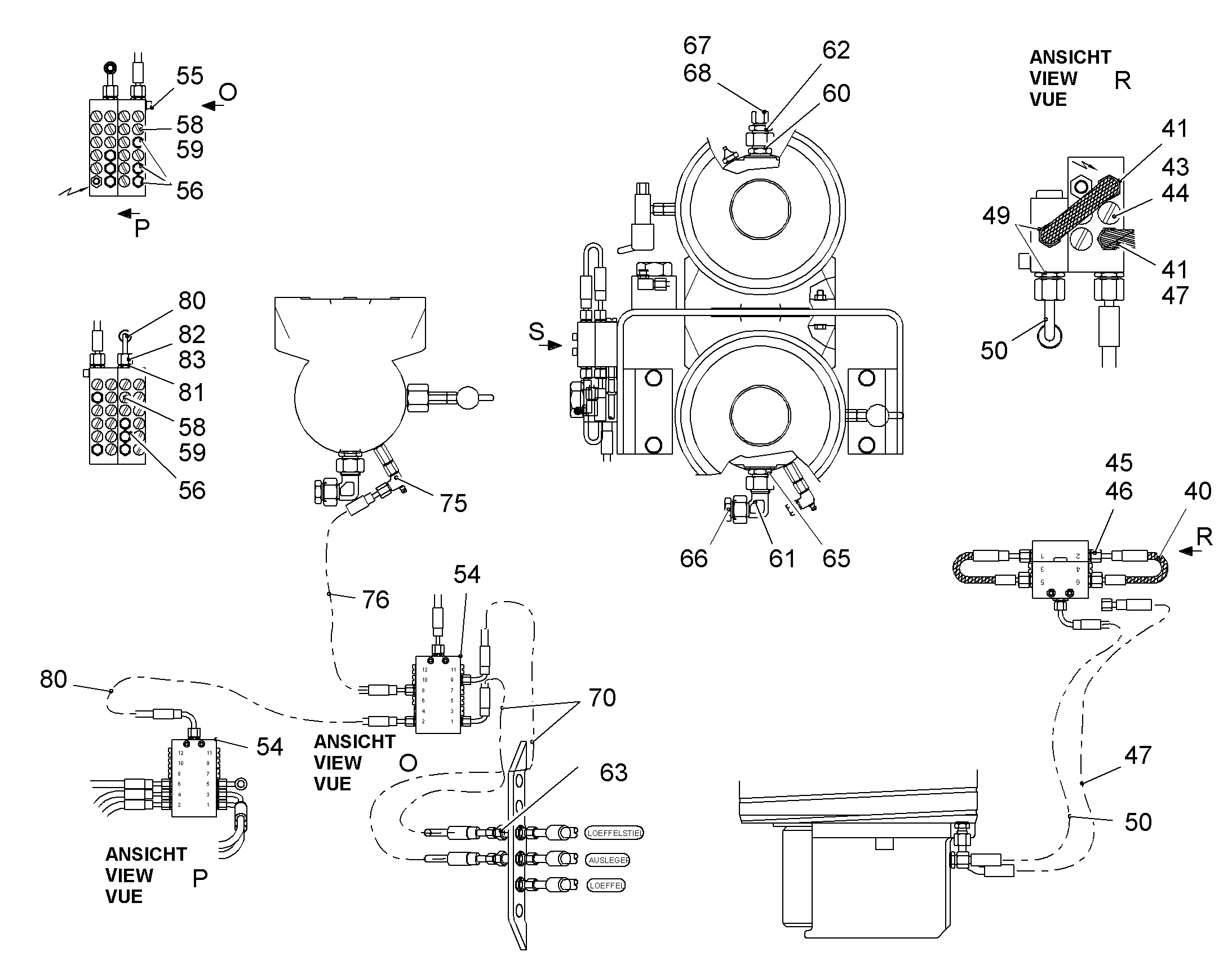 ШЛАНГ 5X1900 10001089 LIEBHERR