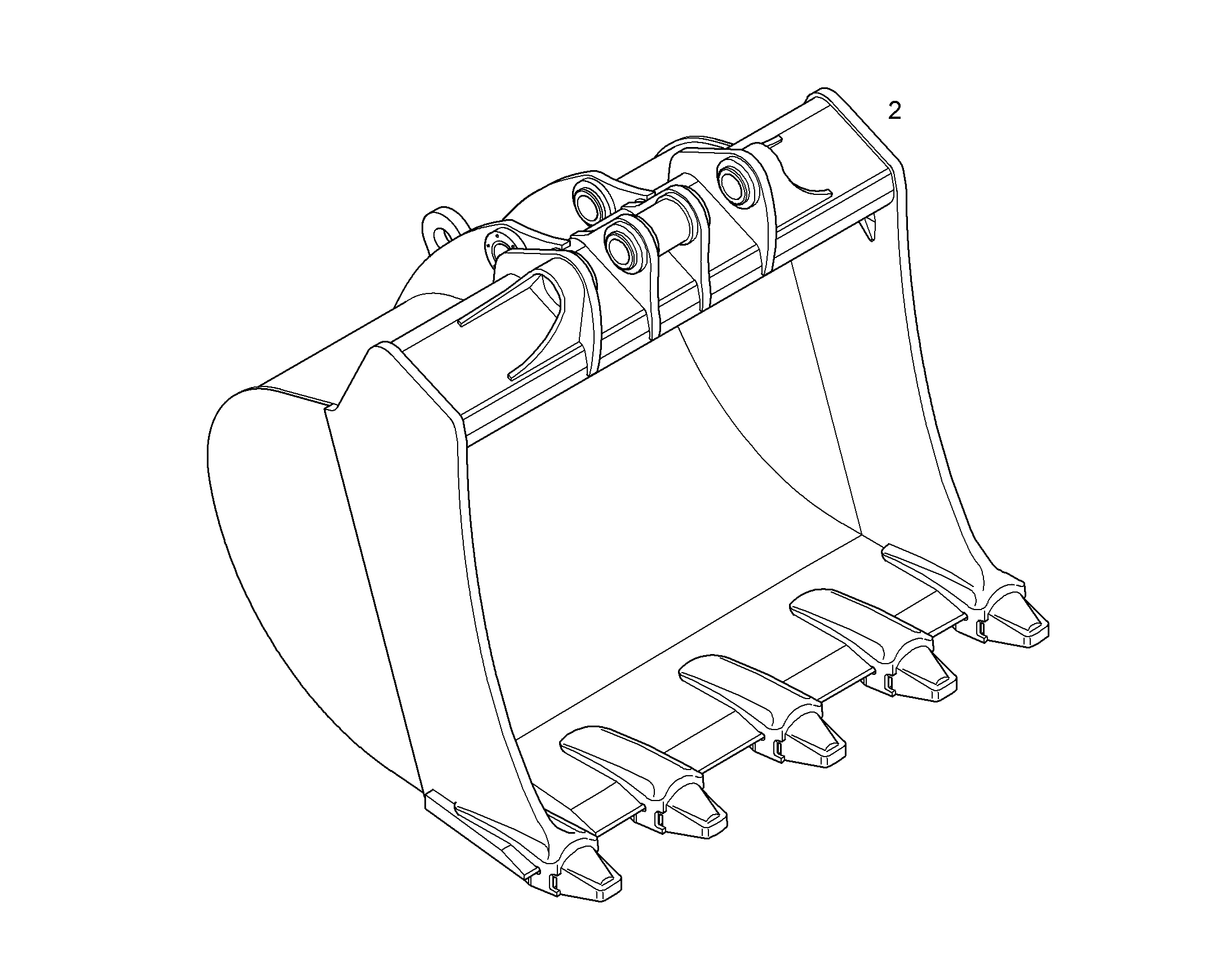 ЛОПАТА ОБРАТНАЯ 10055074 LIEBHERR