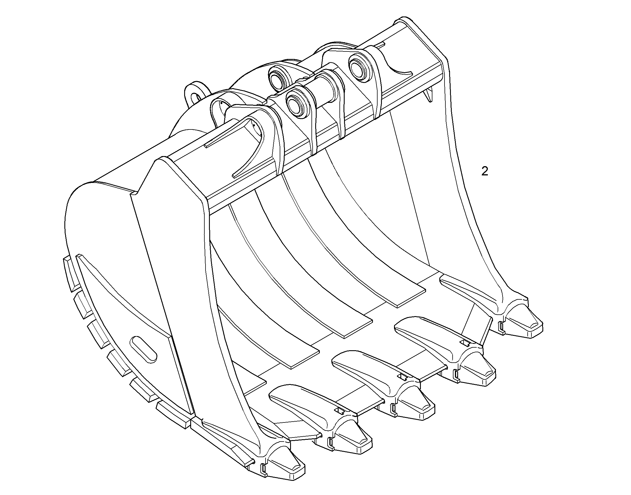 ЛОПАТА ОБРАТНАЯ HD 9015204 LIEBHERR