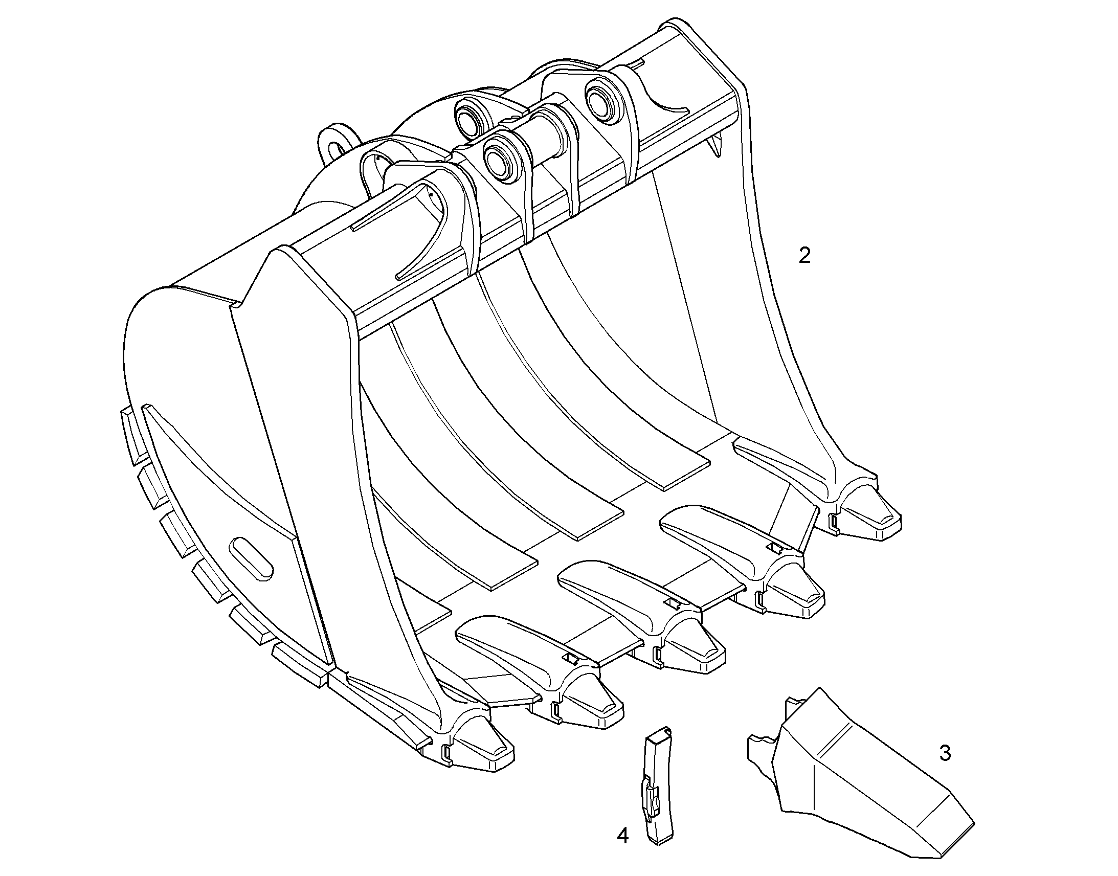 ЛОПАТА ОБРАТНАЯ HD 9015090 LIEBHERR