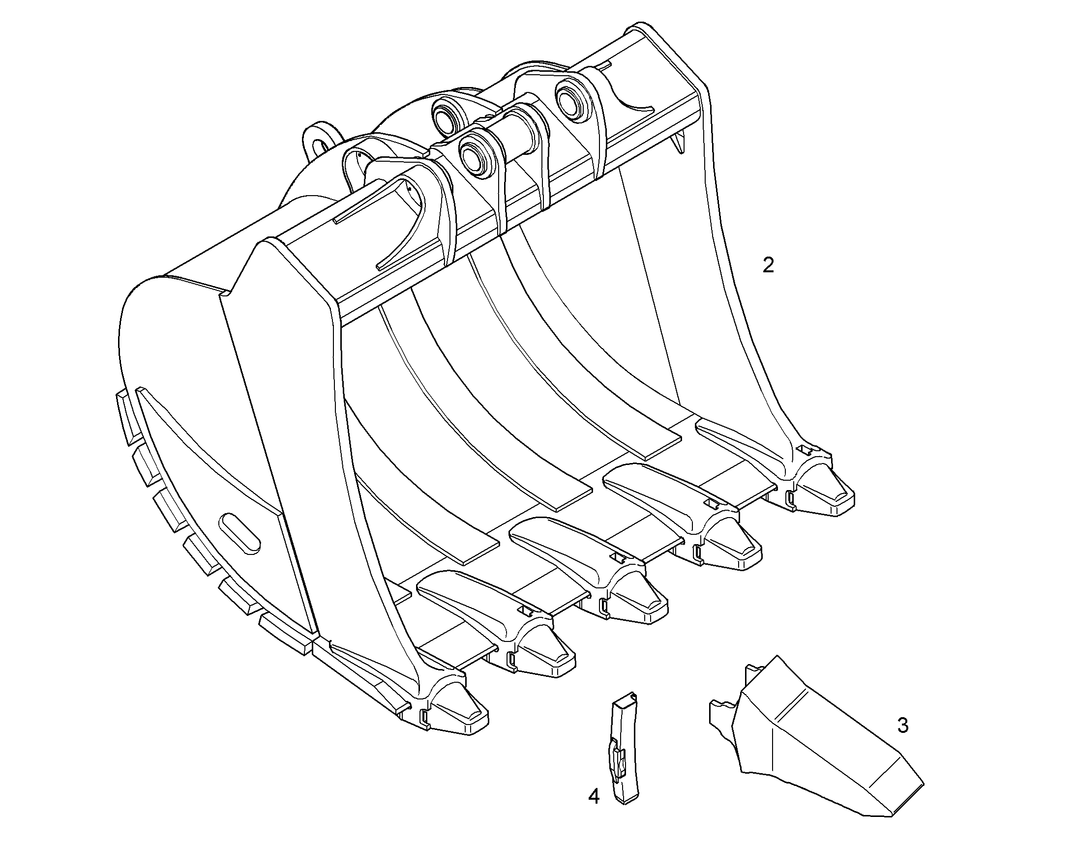 ЛОПАТА ОБРАТНАЯ HD 9015412 LIEBHERR
