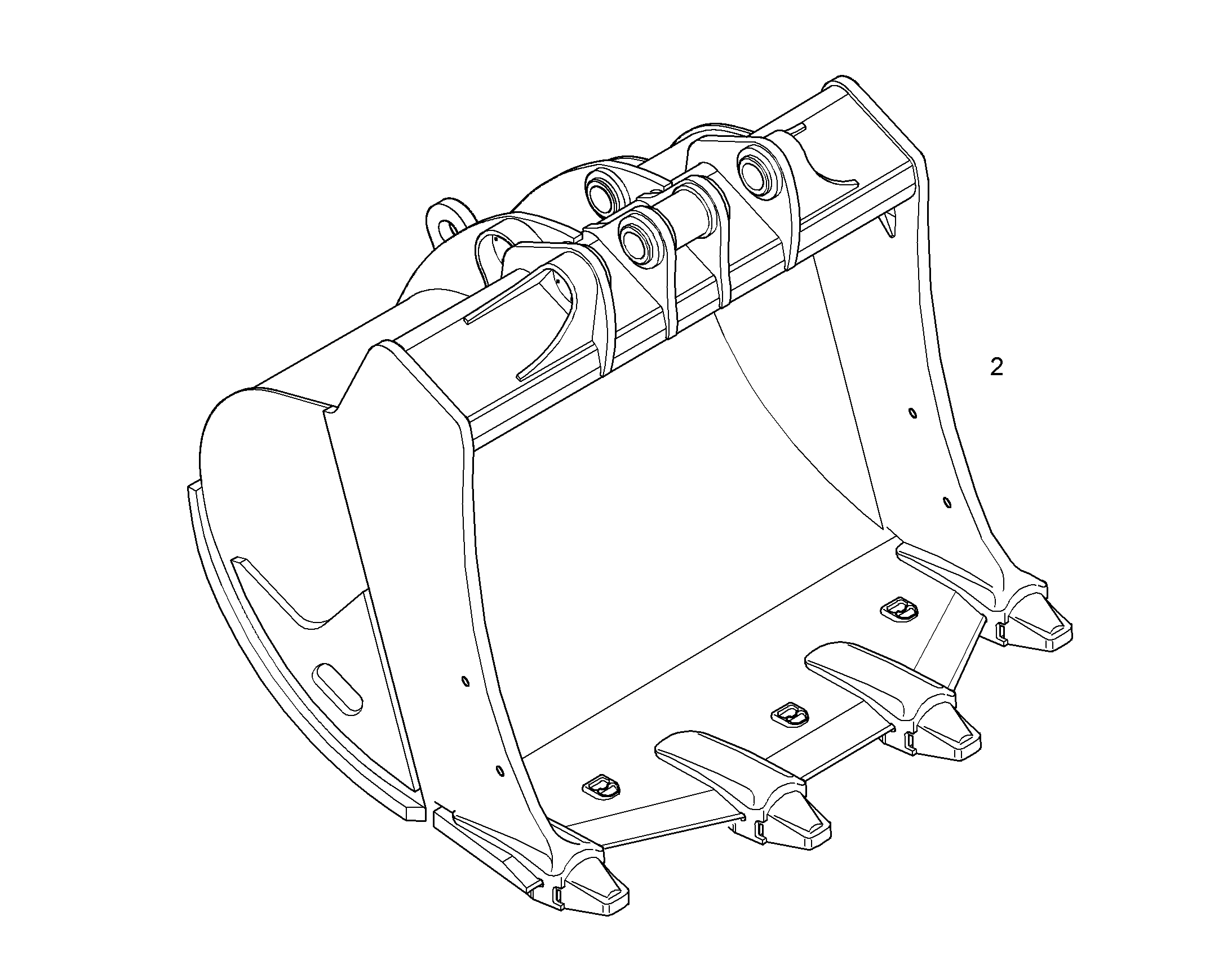 ЛОПАТА ОБРАТНАЯ HDV 9006319 LIEBHERR