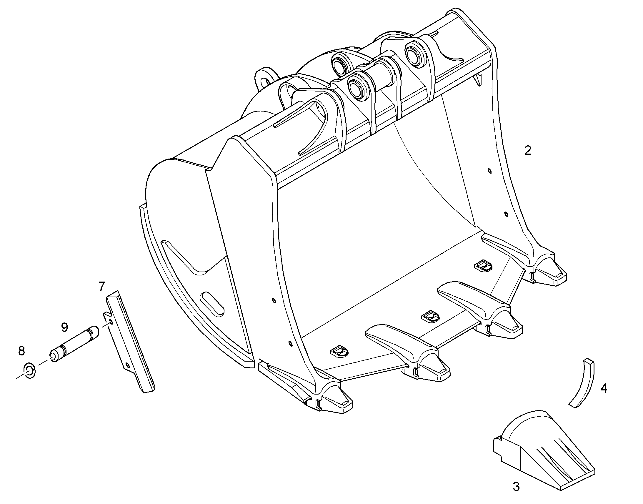 ЛОПАТА ОБРАТНАЯ HDV 9006116 LIEBHERR