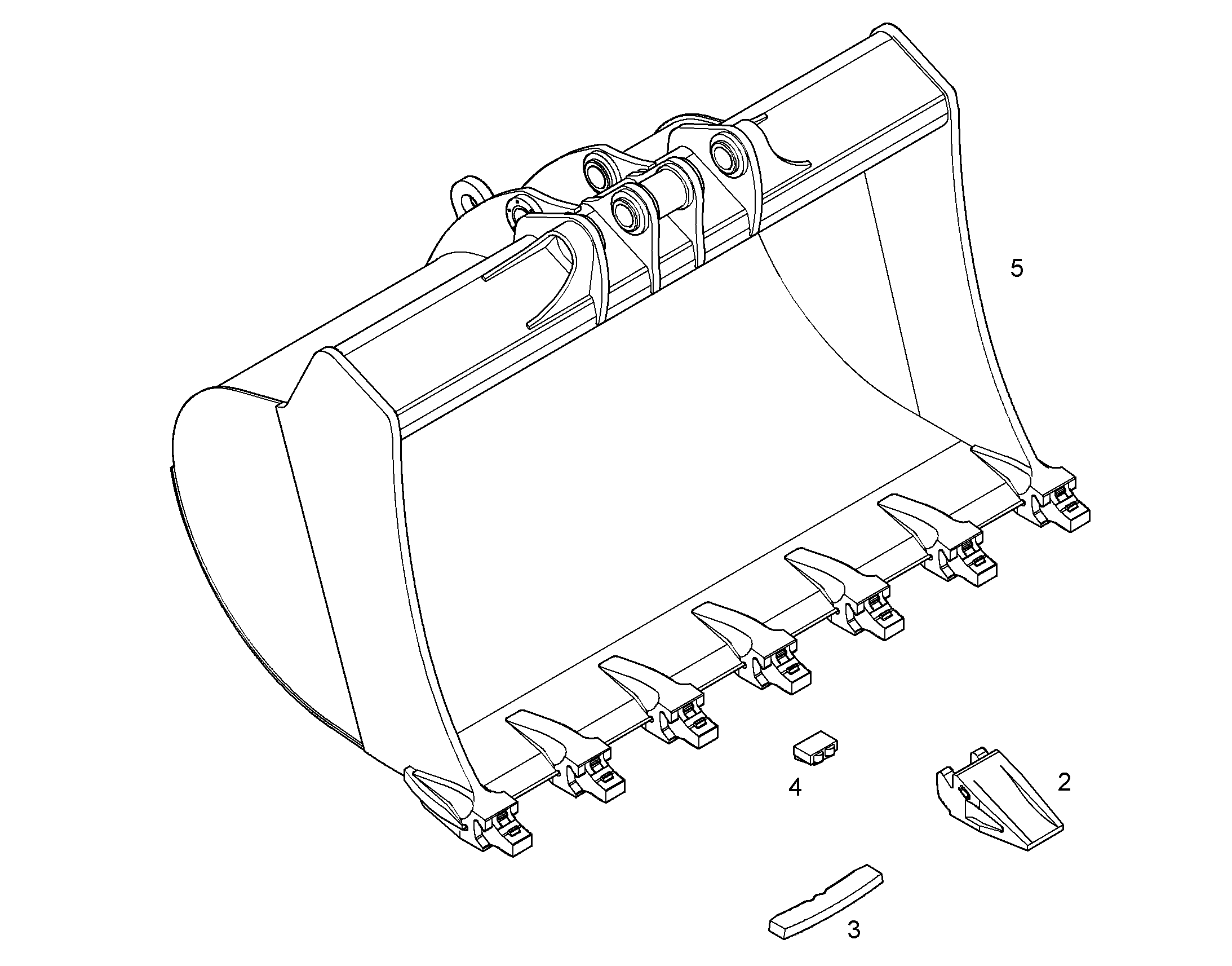 ЛОПАТА ОБРАТНАЯ 9017296 LIEBHERR