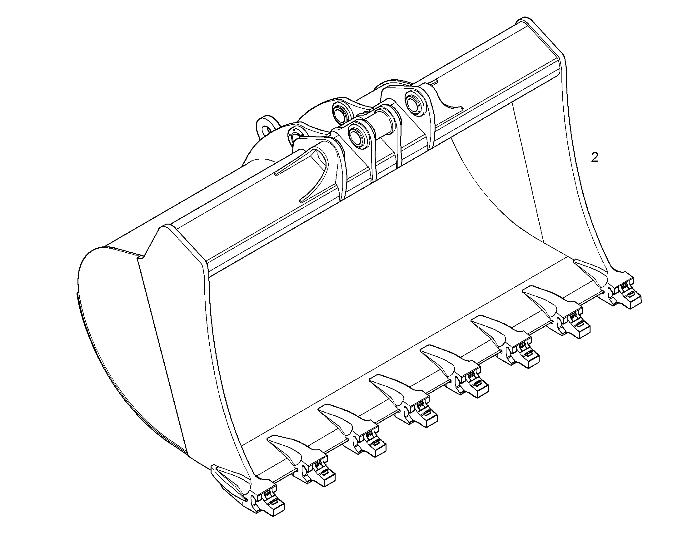 ЛОПАТА ОБРАТНАЯ 9754486 LIEBHERR