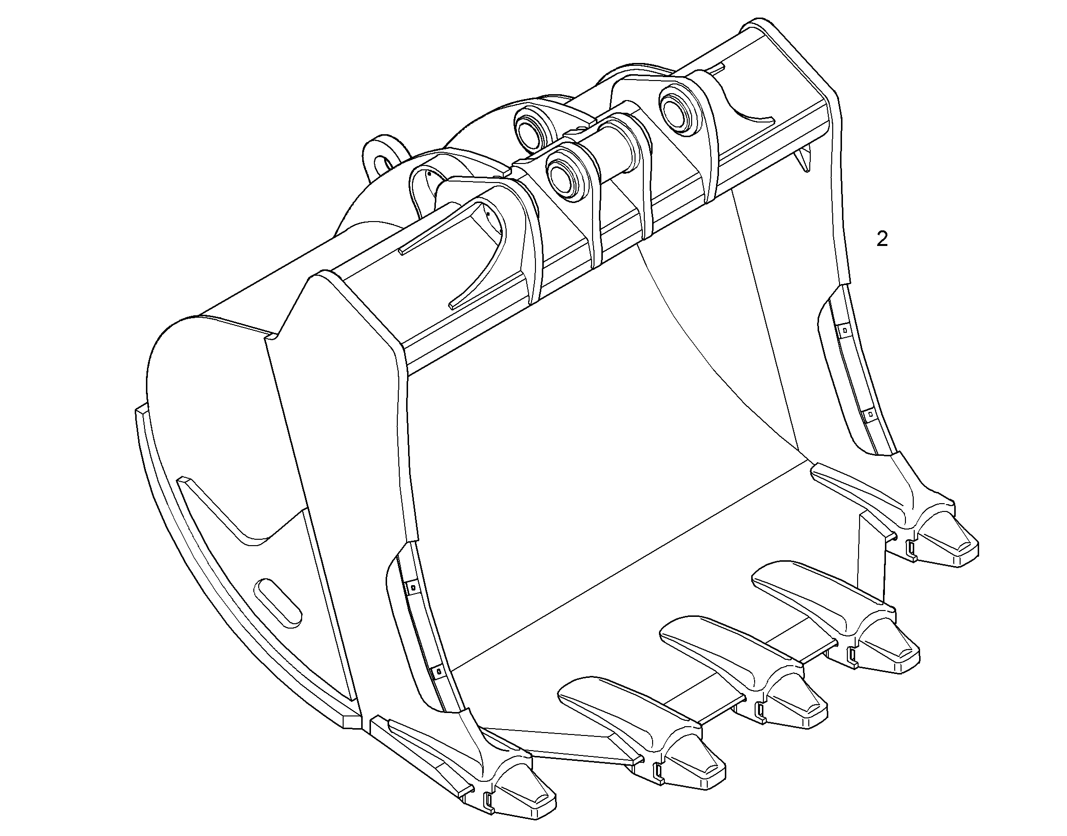 ЛОПАТА ОБРАТНАЯ HD 9936471 LIEBHERR