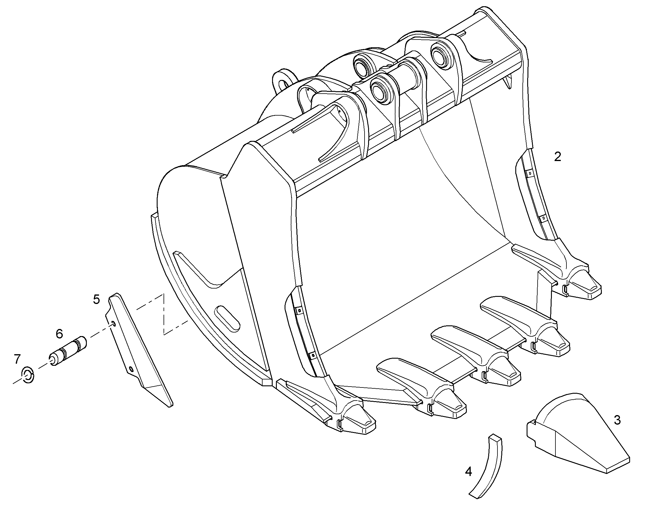 ЛОПАТА ОБРАТНАЯ HD 9936007 LIEBHERR