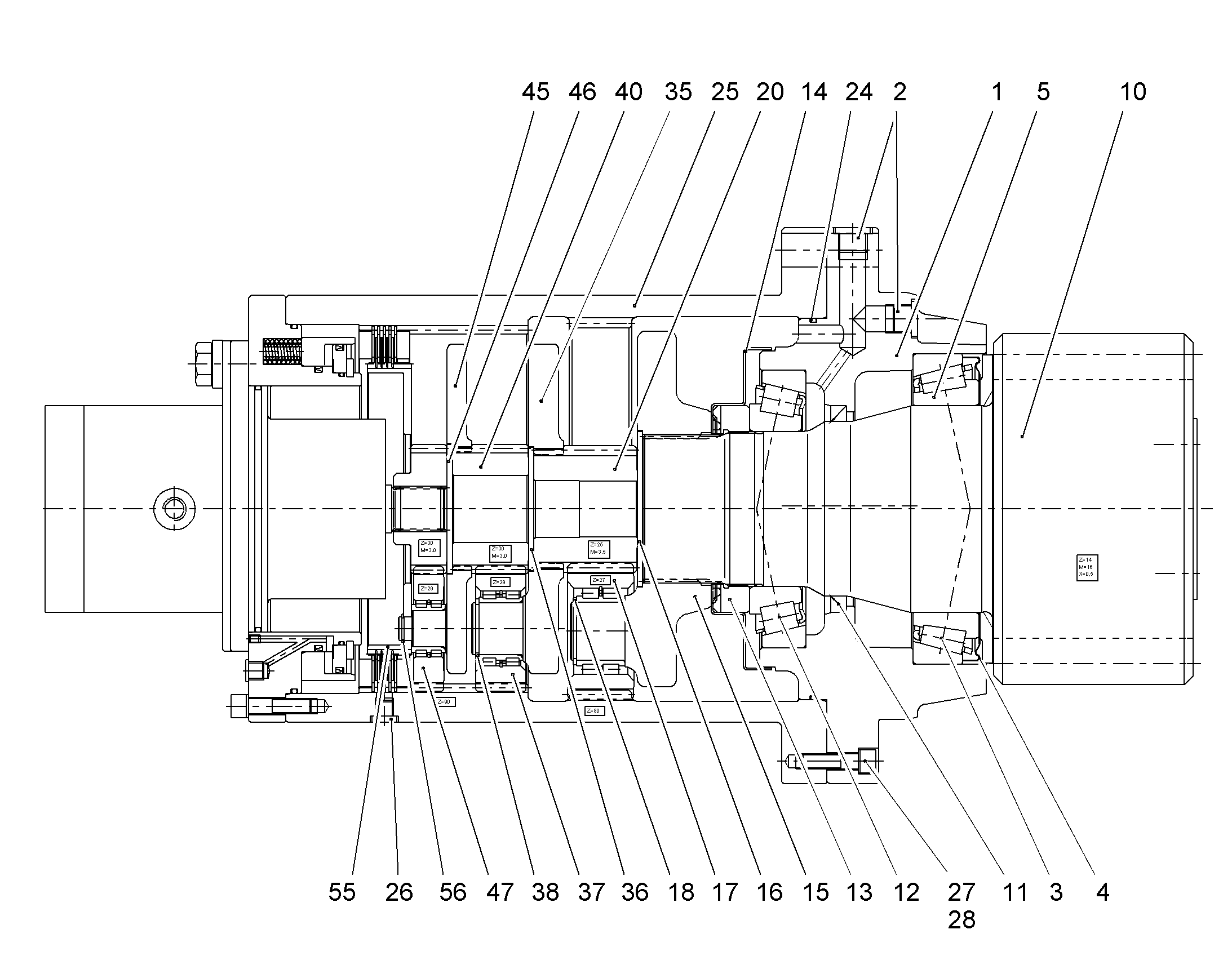 ГАЙКА M120X2 927509501 LIEBHERR