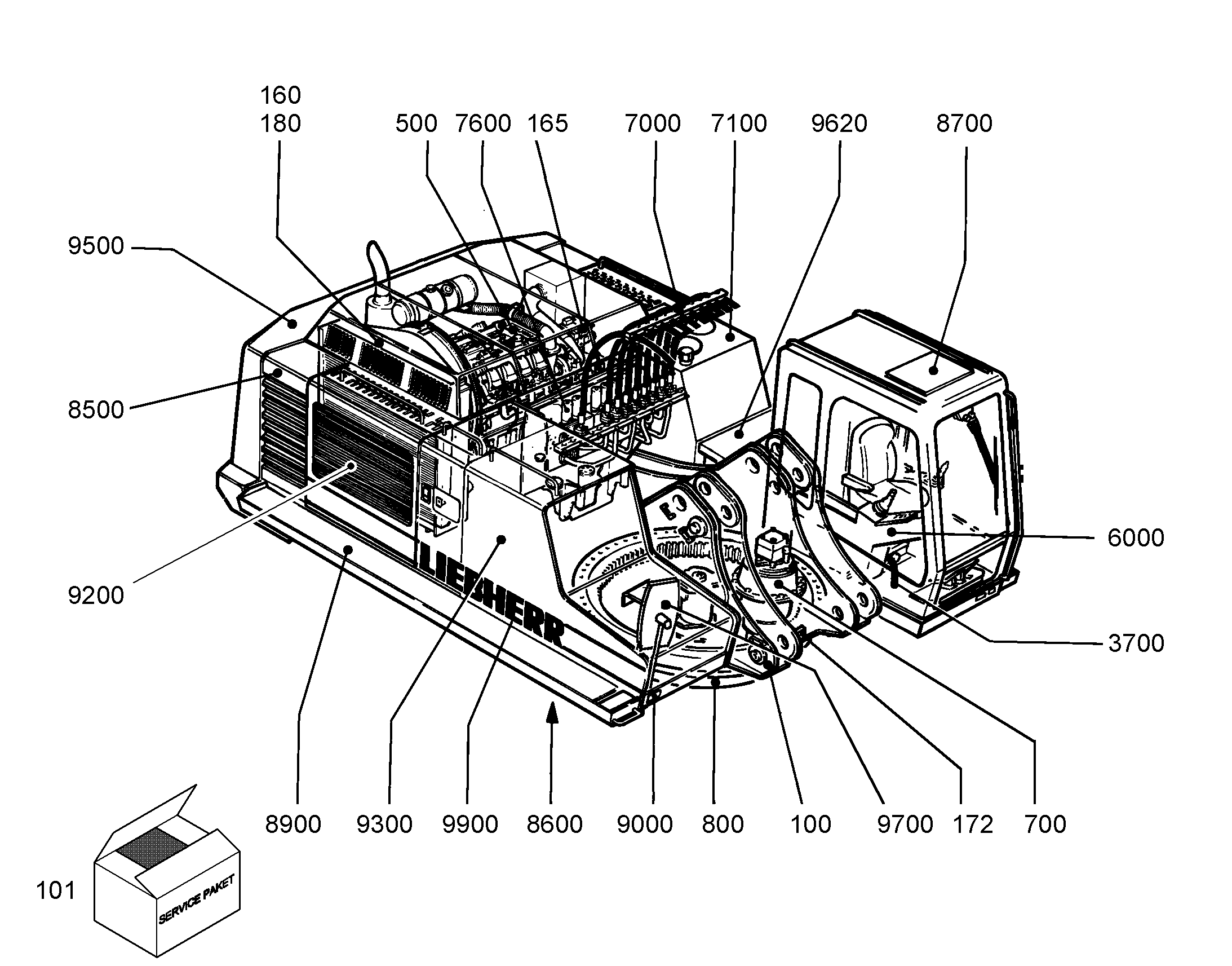 ПУЛЬТ УПРАВЛЕНИЯ 9835773 LIEBHERR
