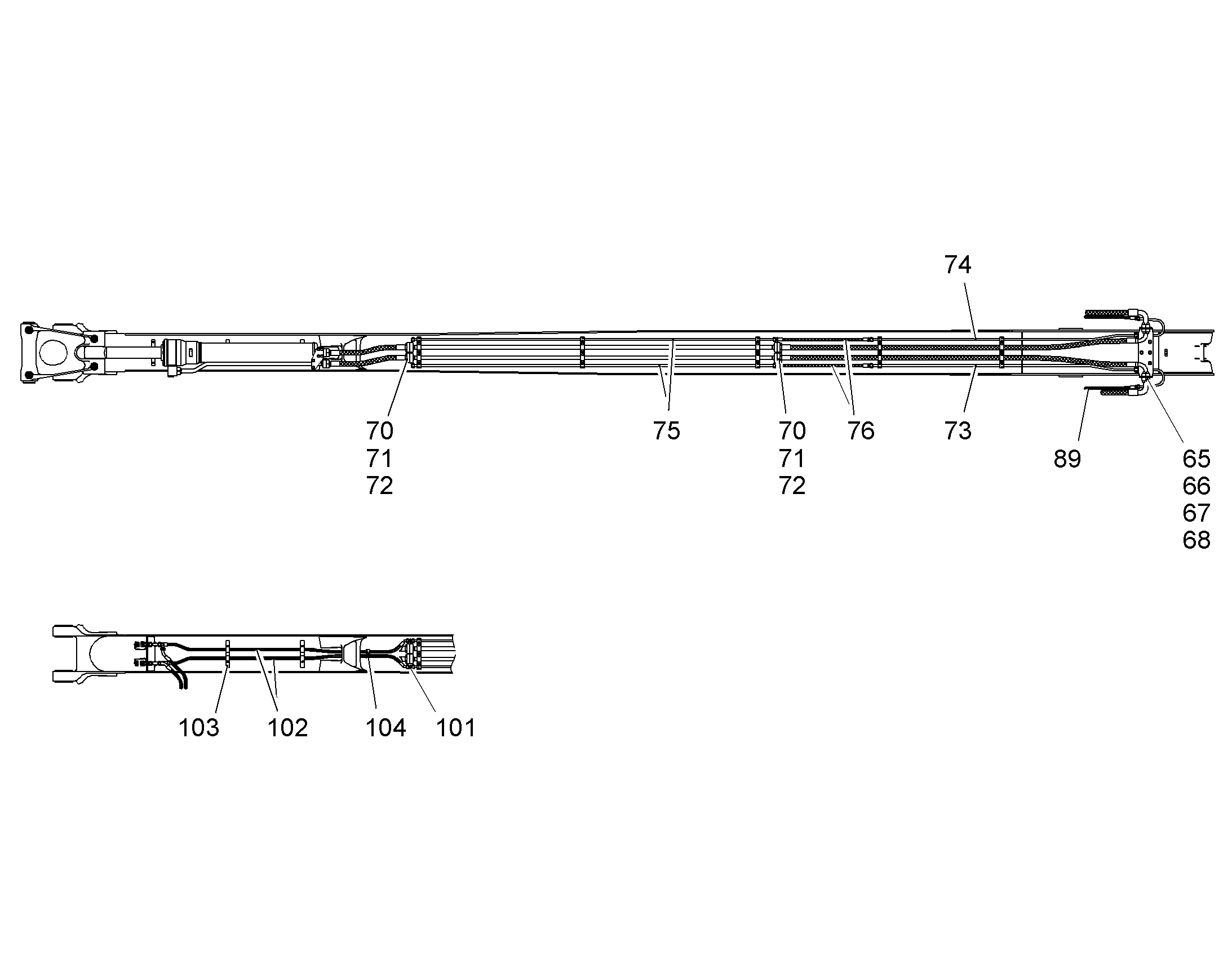 ПРОВОДКА ПРИВОД ГРЕЙФЕРА 9892968 LIEBHERR