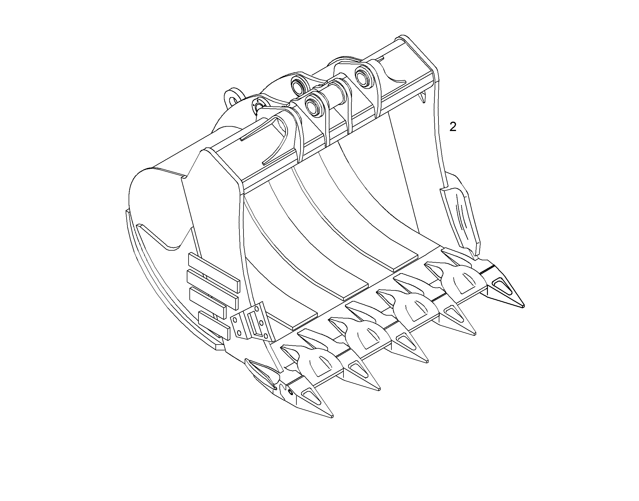 ЛОПАТА ОБРАТНАЯ HDV 9007155 LIEBHERR