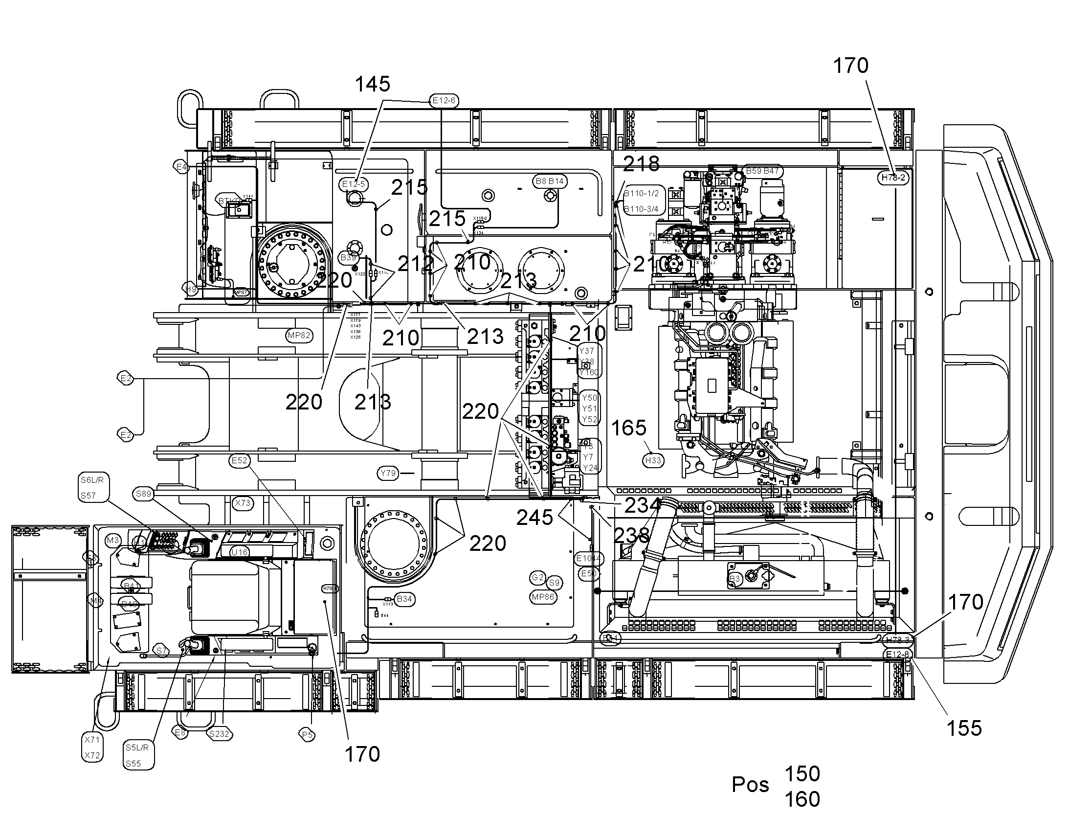 МИГАЮЩАЯ ЛАМПА МОНТАЖ 9942912 LIEBHERR
