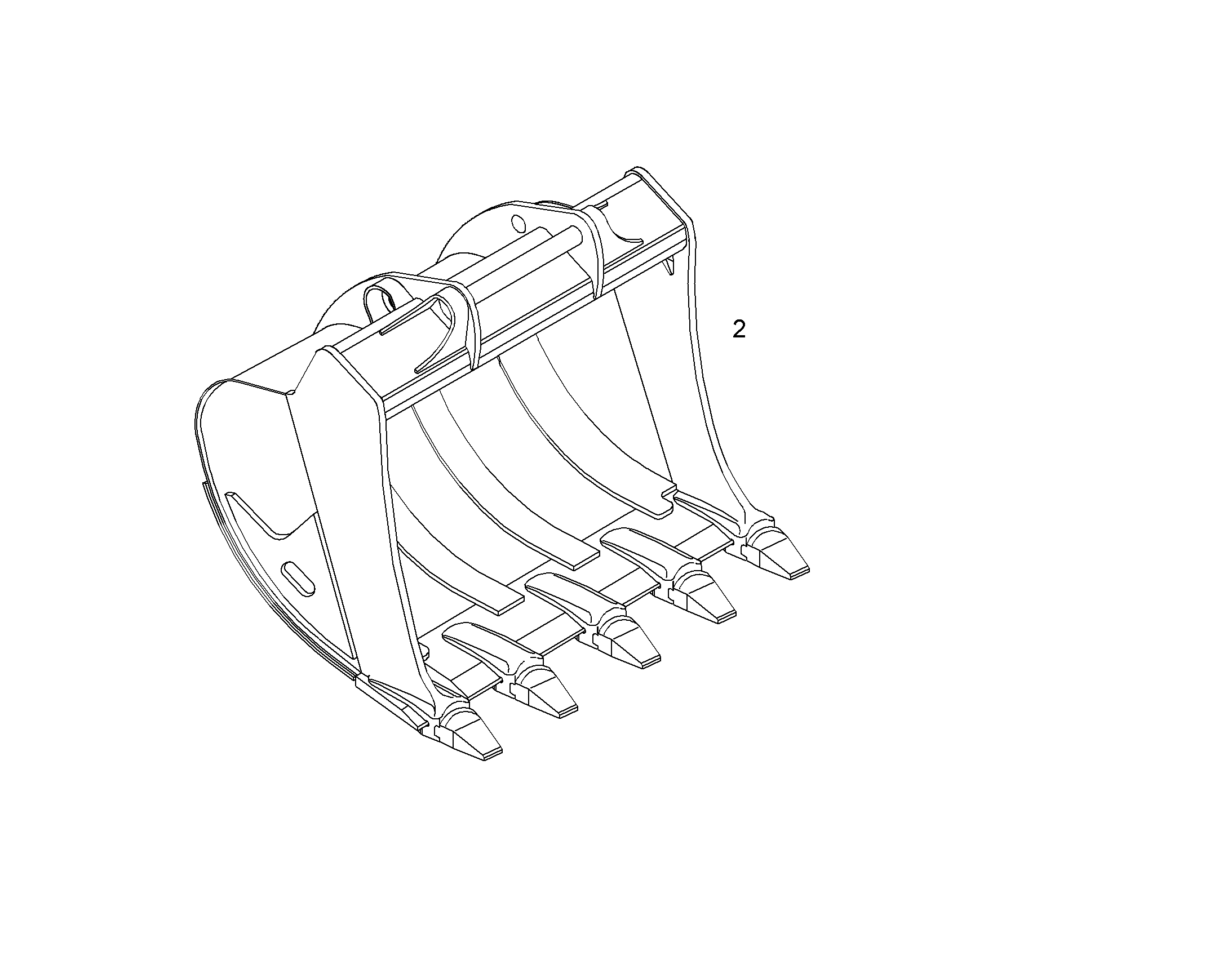 ЛОПАТА ОБРАТНАЯ HD 9008386 LIEBHERR