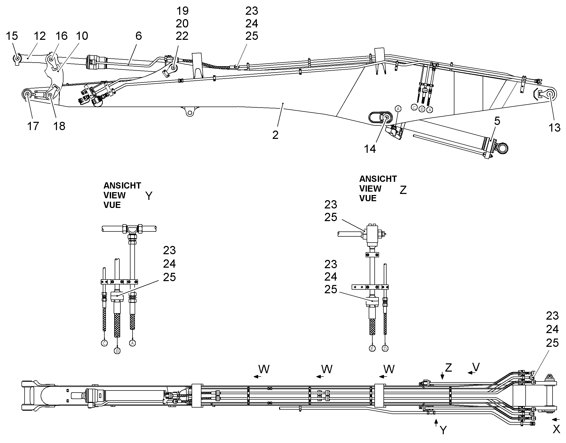 СТЕРЖЕНЬ ДЛЯ СНОСА 8,50M 9937824 LIEBHERR