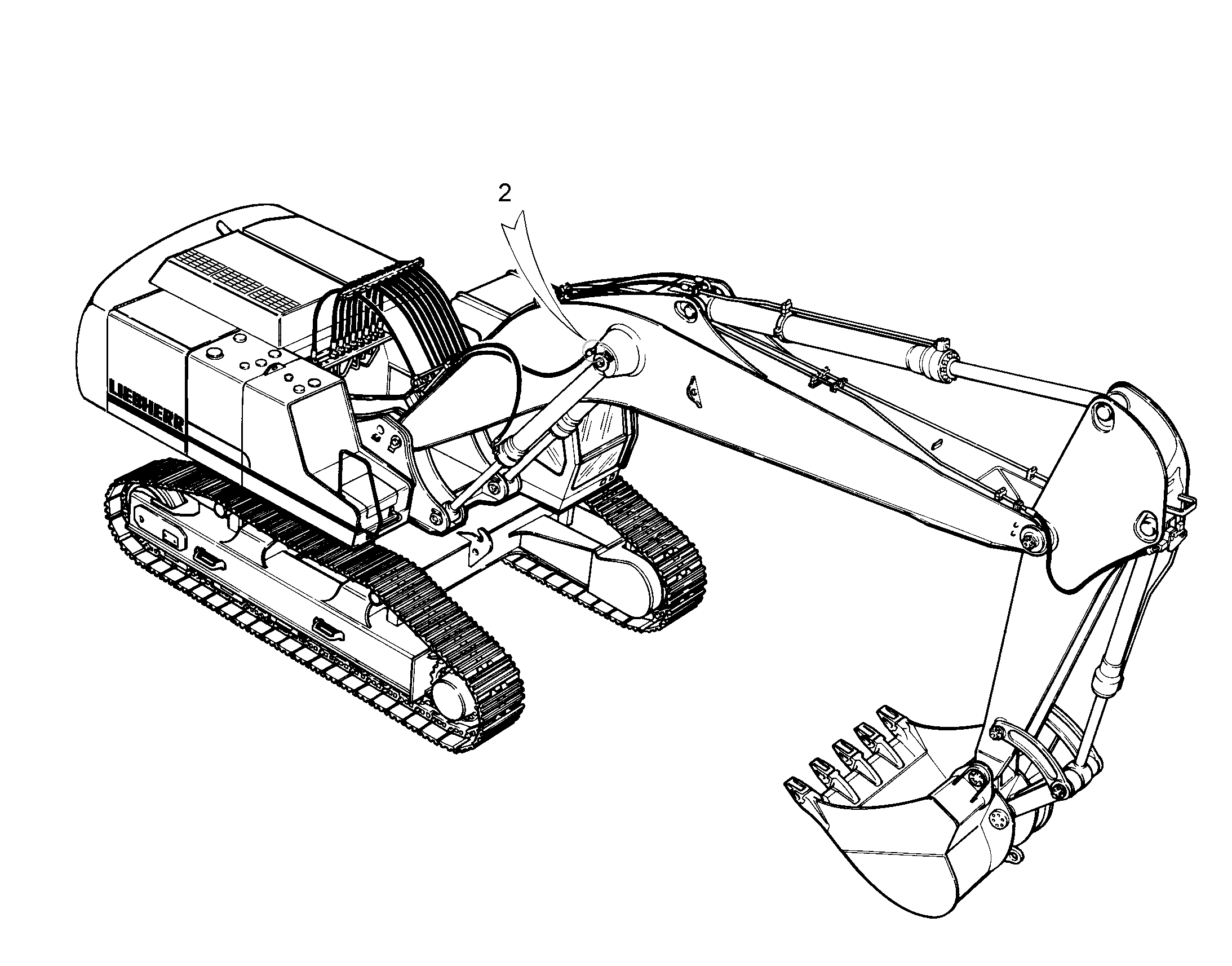 ЗАЩ.ТРУБЫ ПОДЪЕМ.ЦИЛИНДР 9863906 LIEBHERR
