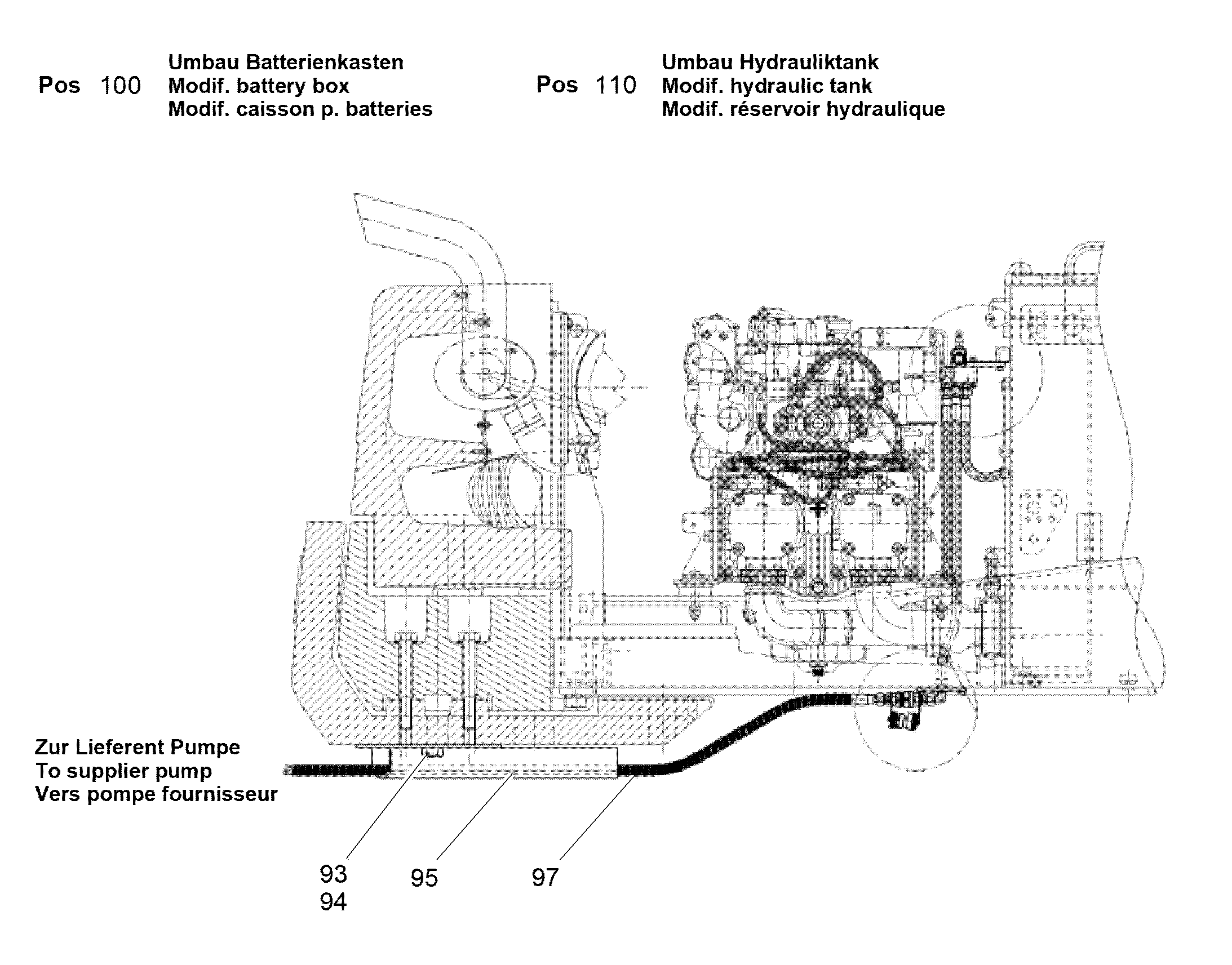 РЕКОНСТРУКЦИЯ ЯЩИКА БАТАРЕИ 10050581 LIEBHERR