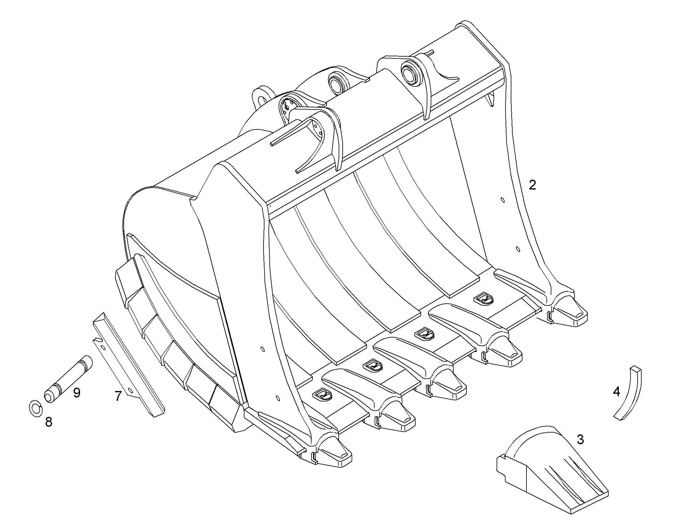 ЛОПАТА ОБРАТНАЯ HDV 9939772 LIEBHERR