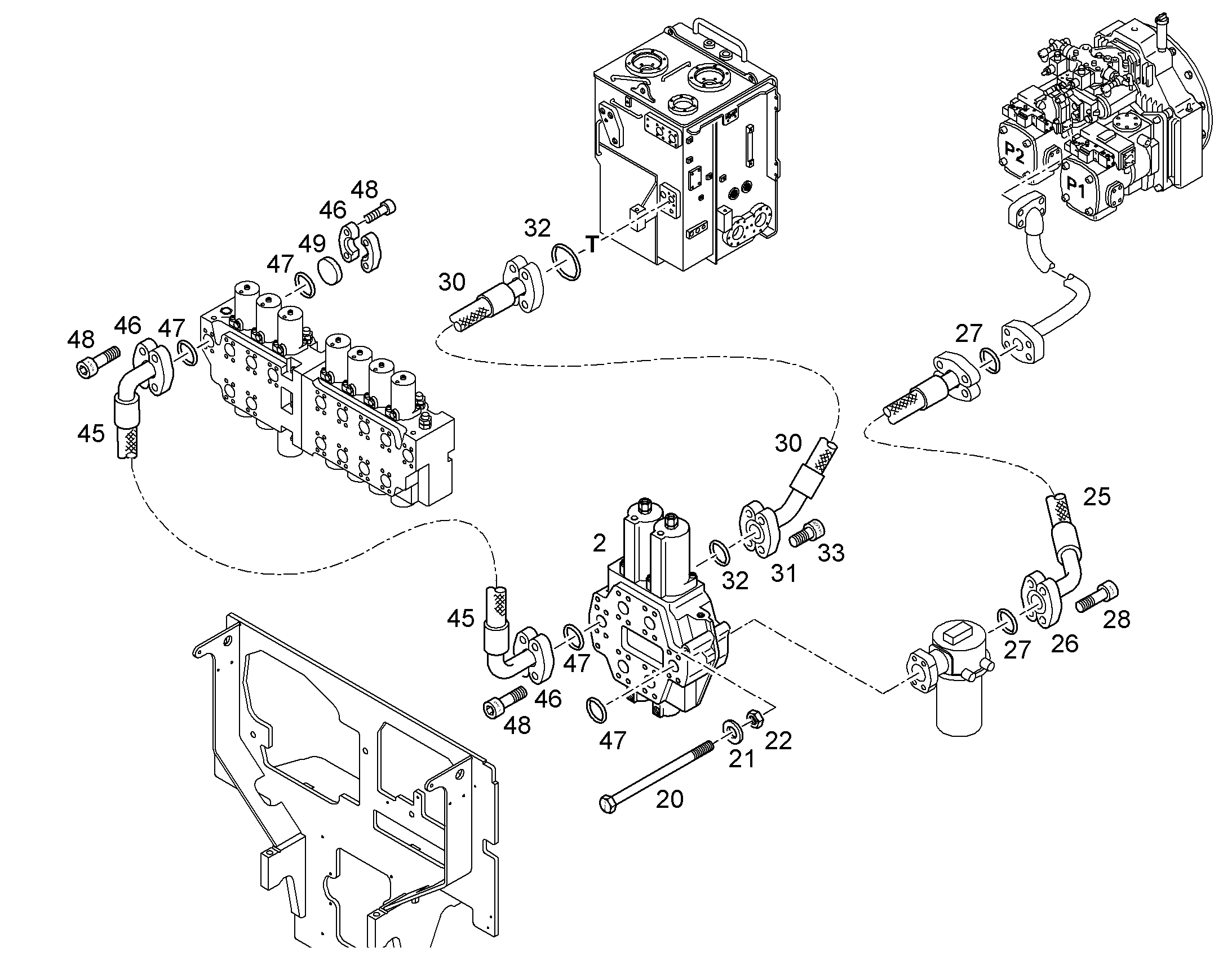 ШЛАНГ 32X1250 10022073 LIEBHERR