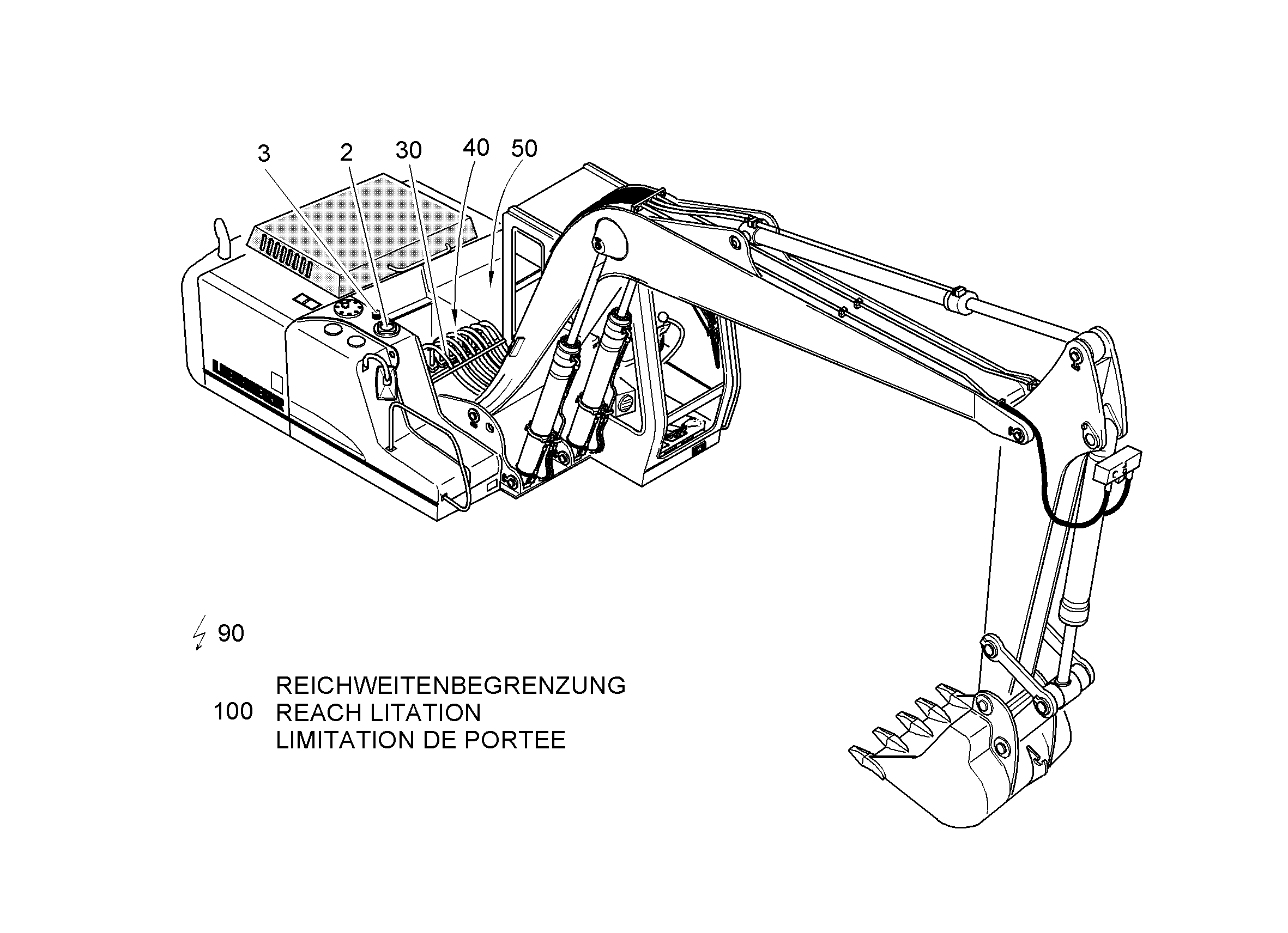 ЛИНИЯ УПРАВЛЯЮЩАЯ УСТАНОВКА 9016492 LIEBHERR