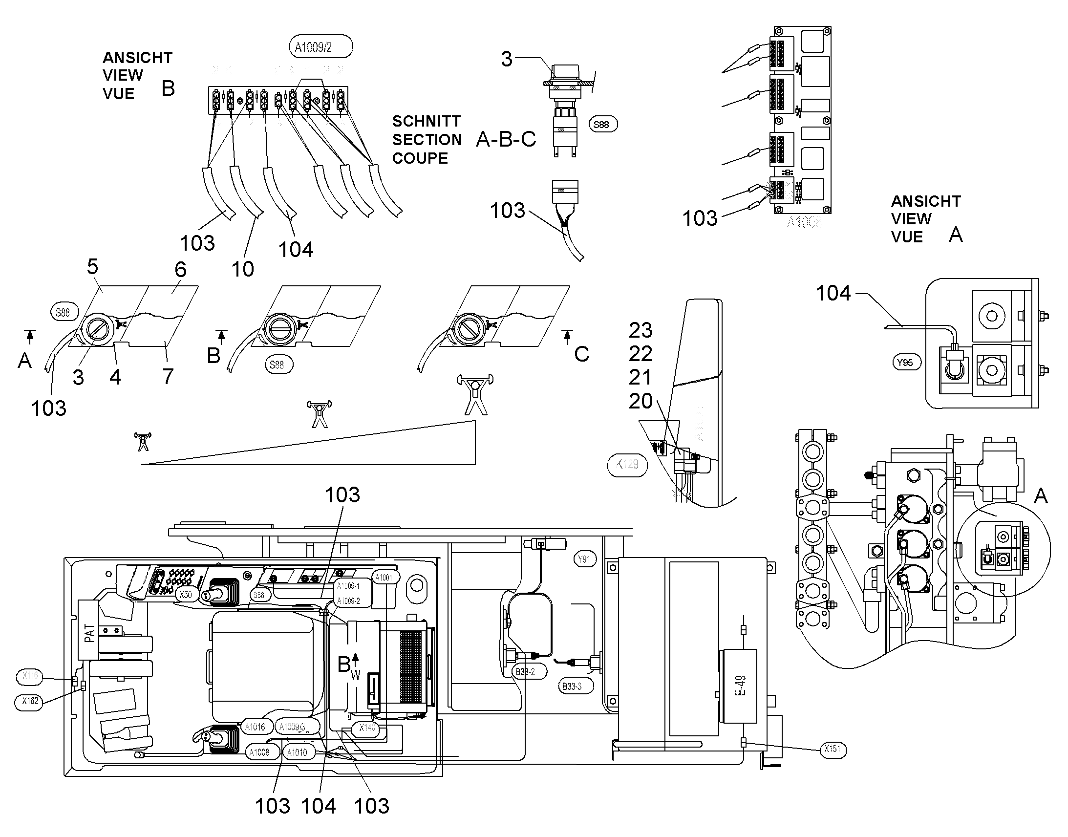 ПЕРЕКЛЮЧАТЕЛЬ В СБОРЕ S88 9877155 LIEBHERR