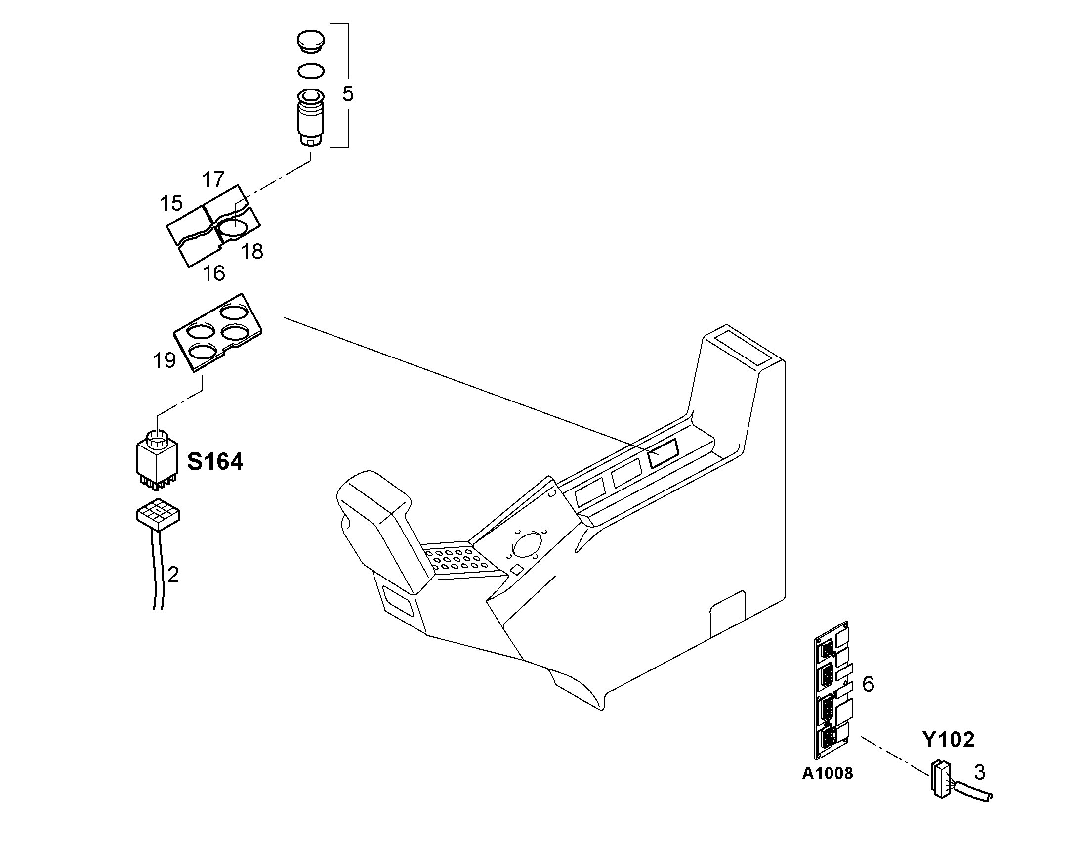 КОМПЛЕКТ КАБЕЛЕЙ Y102 10050169 LIEBHERR