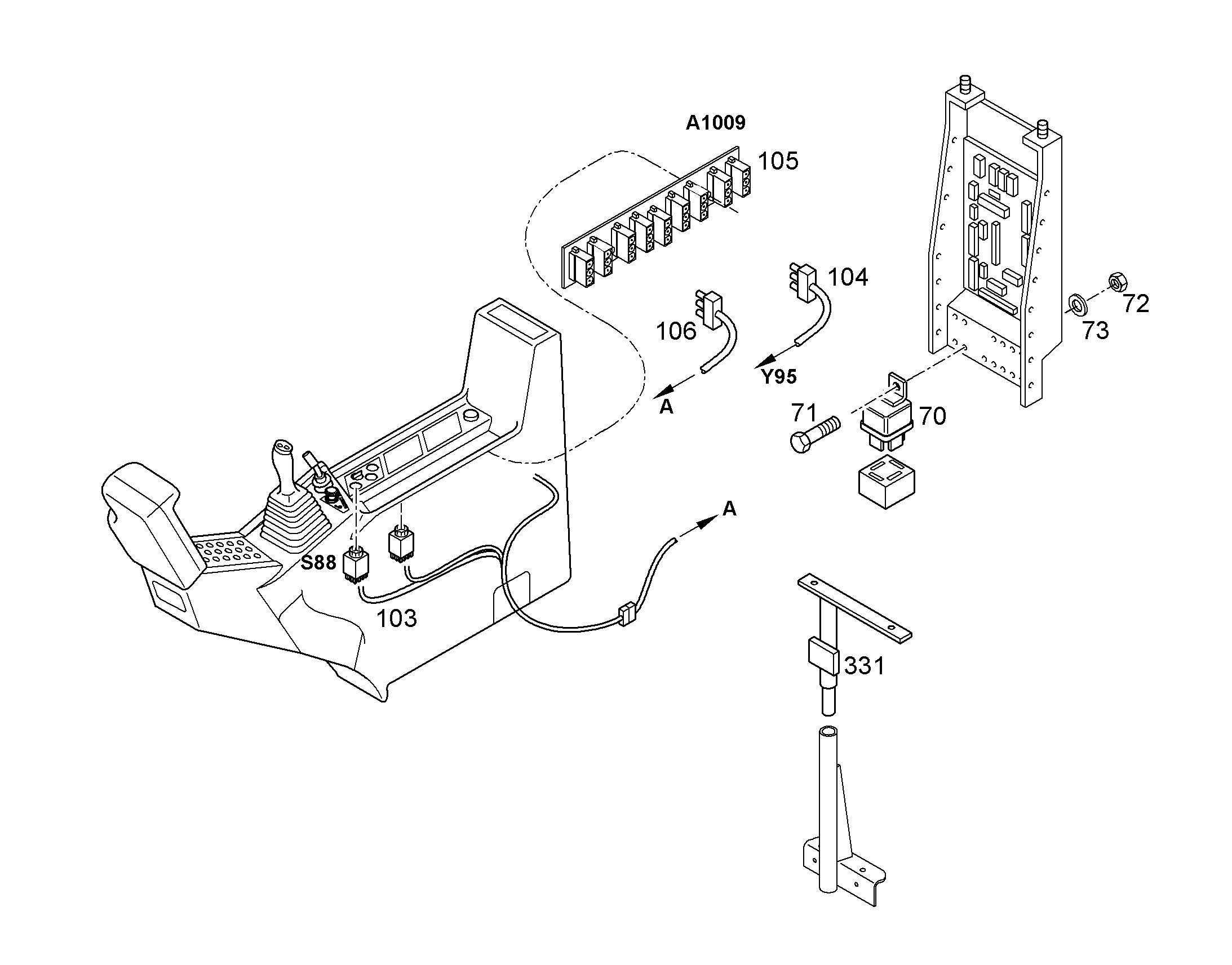 КОМПЛЕКТ КАБЕЛЕЙ A1009-2/S88 10051179 LIEBHERR