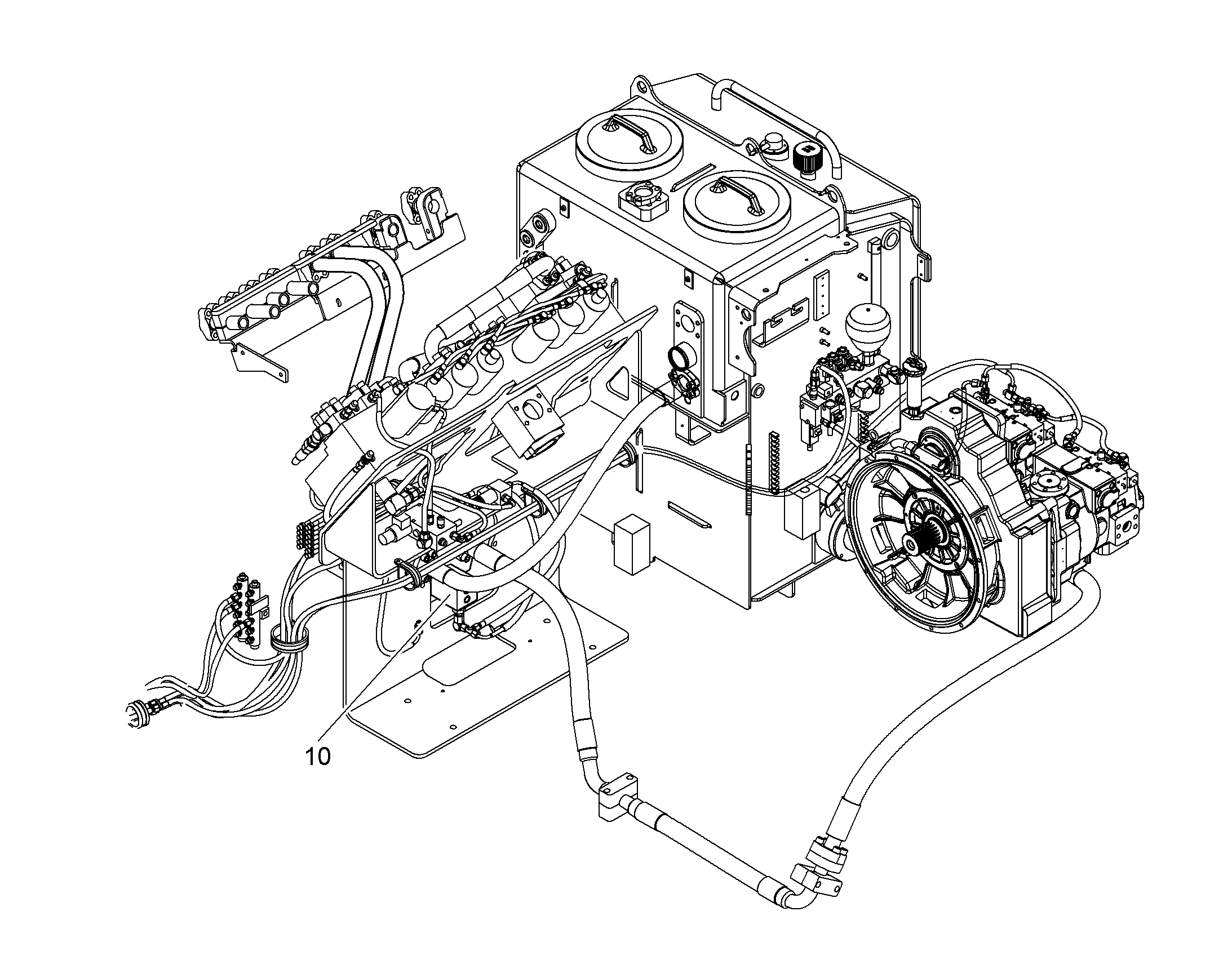 ПРОВОДКА МОНТАЖ AHS 10094057 LIEBHERR