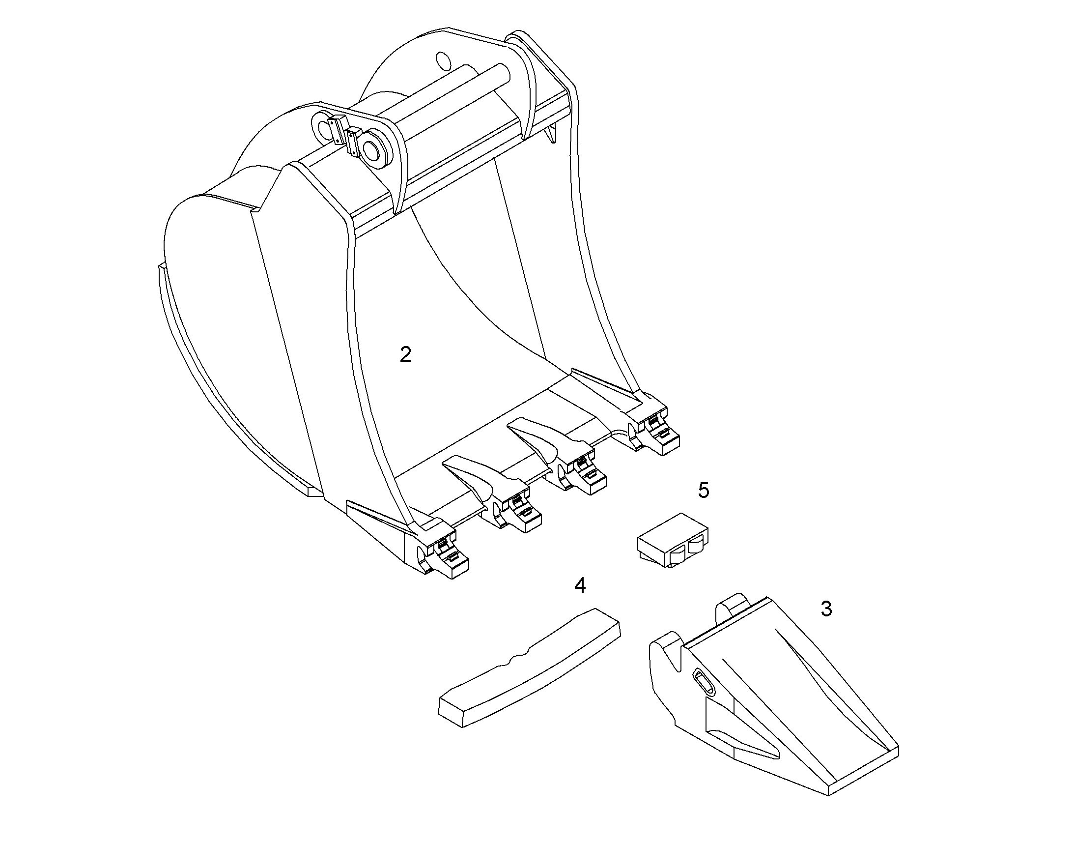 ЛОПАТА ОБРАТНАЯ 9897861 LIEBHERR