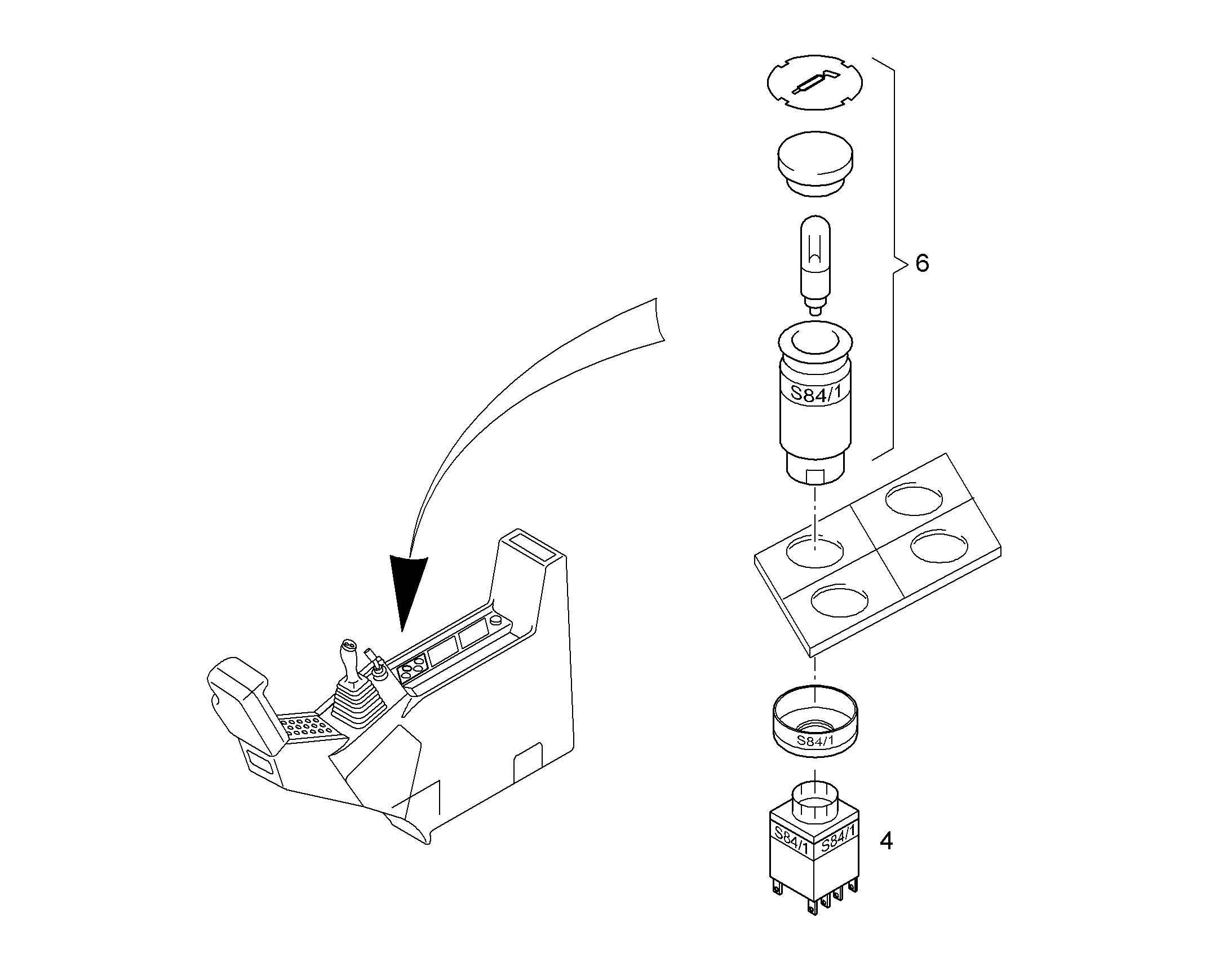КОМПЛЕКТ КАБЕЛЕЙ X182-2/S84-1 10059466 LIEBHERR