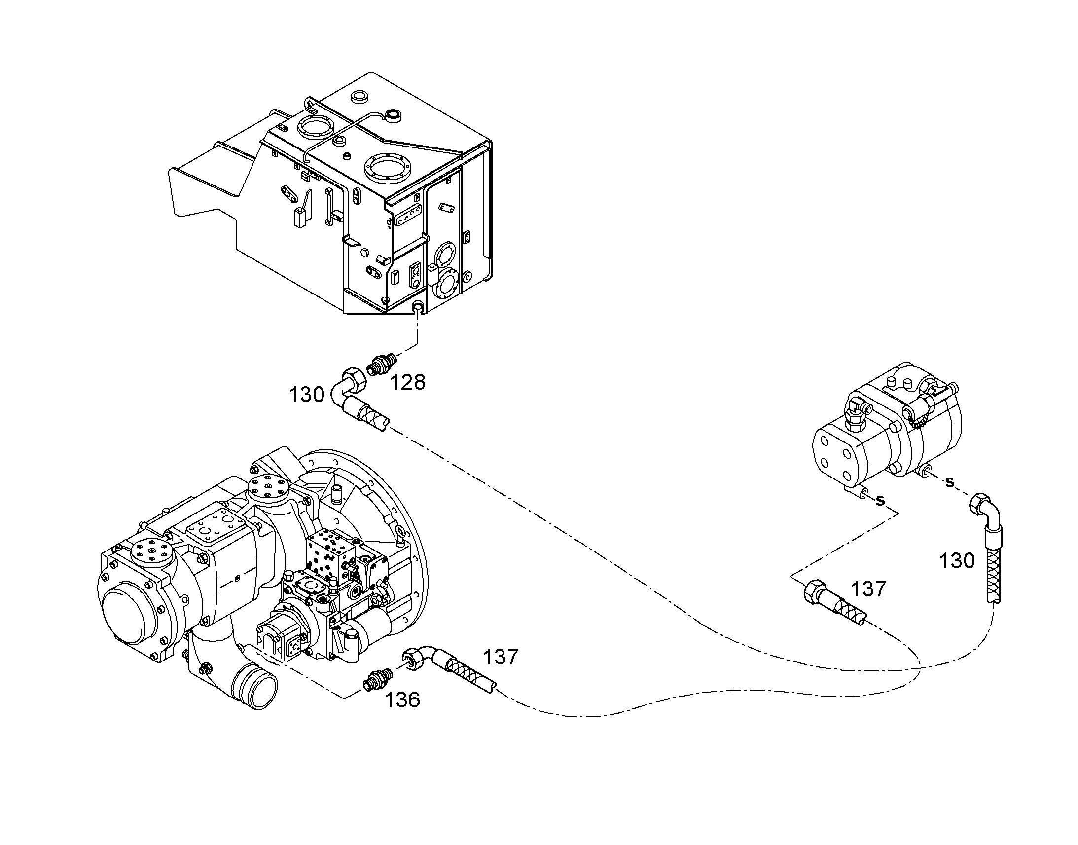 ШЛАНГ 32X1600 10012757 LIEBHERR