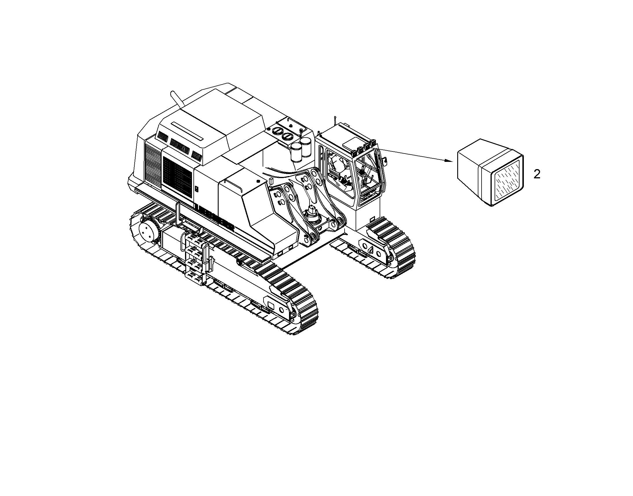 ПРОЖЕКТОР ДОП. НА КАБИНЕ 9944941 LIEBHERR