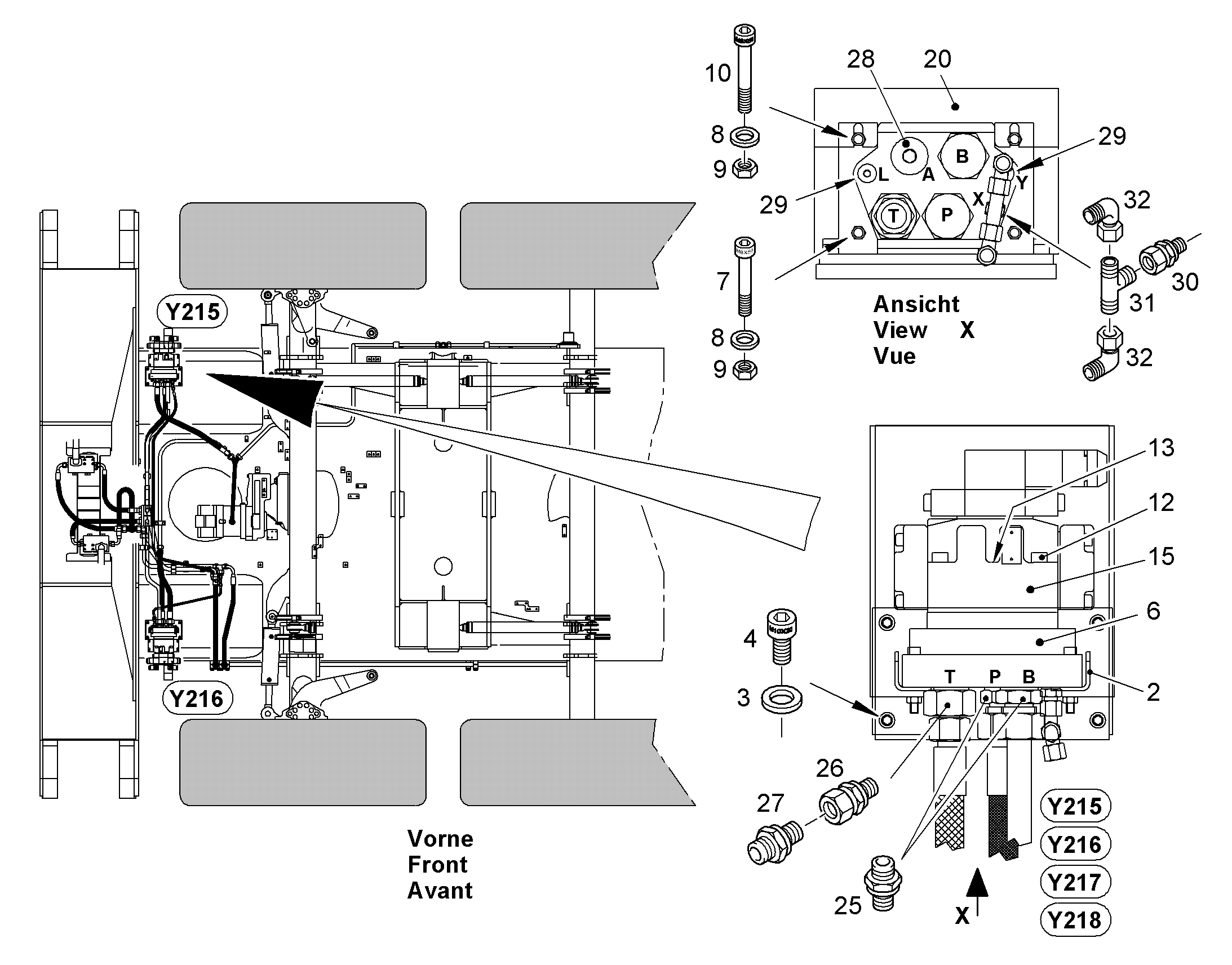 КЛАПАН ХОДОВОЙ 5618093 LIEBHERR