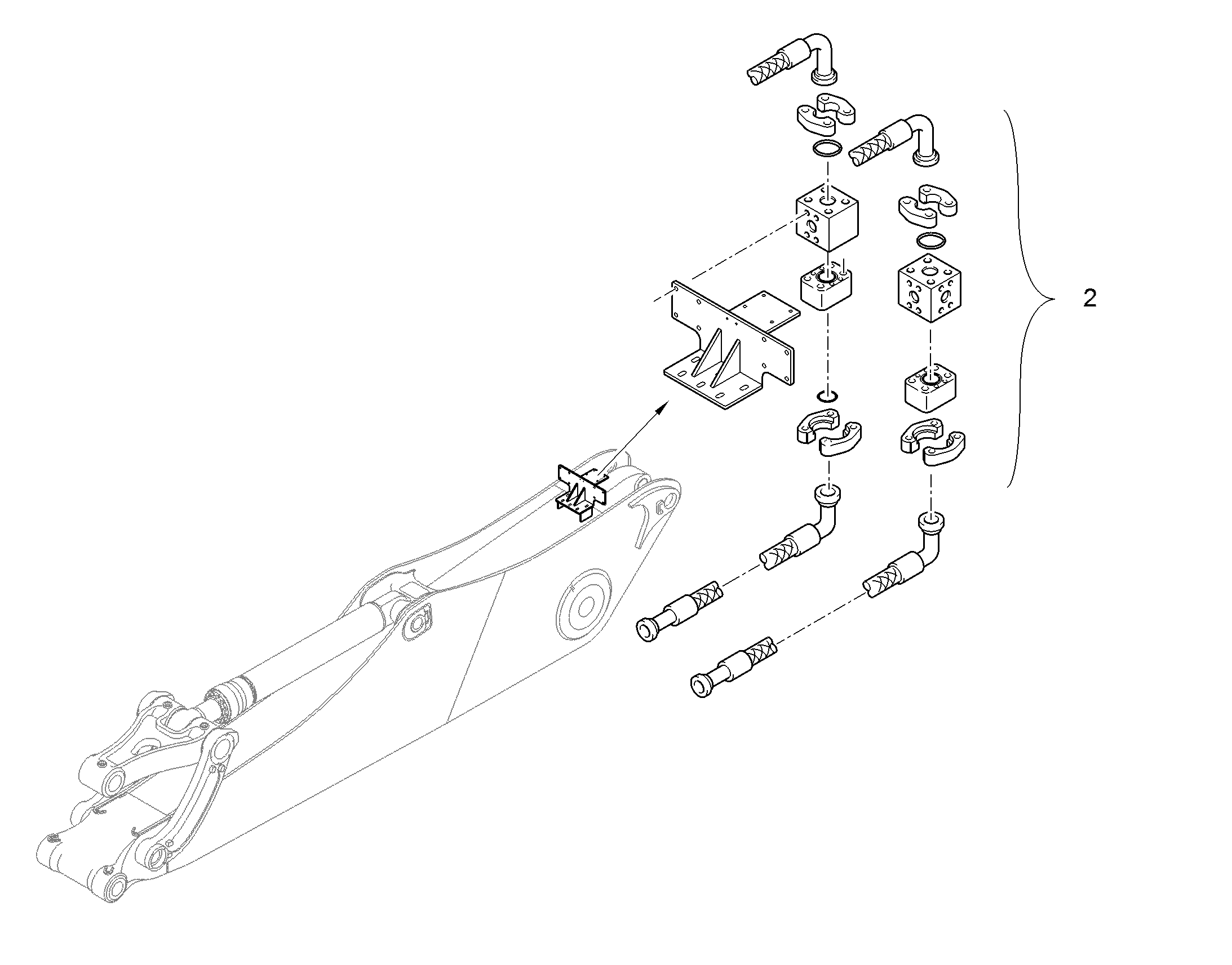 ПРОВОДКА ПРИВОД ГРЕЙФЕРА 9946026 LIEBHERR