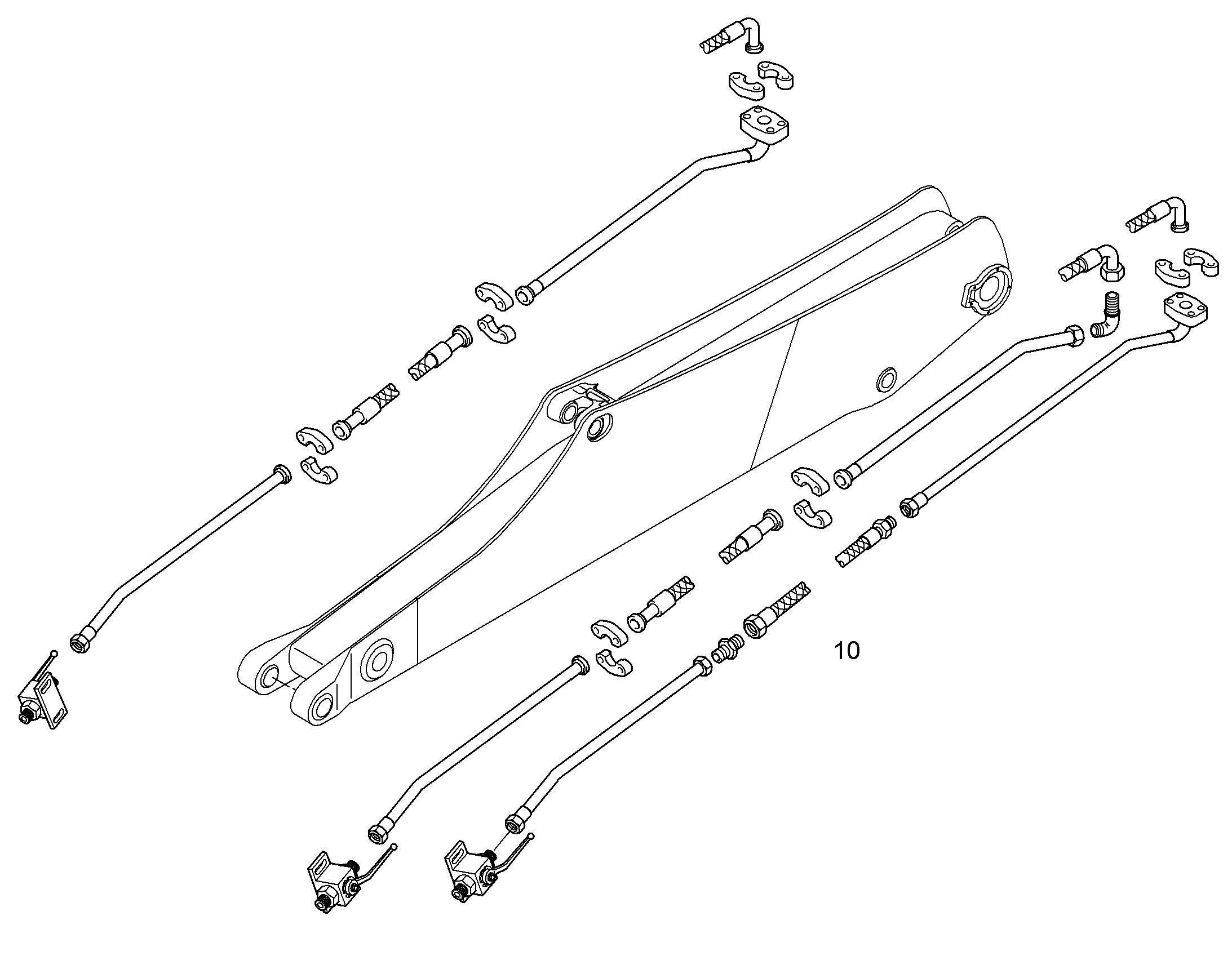 ПРОВОДКА МОНТАЖ AHS 10051766 LIEBHERR