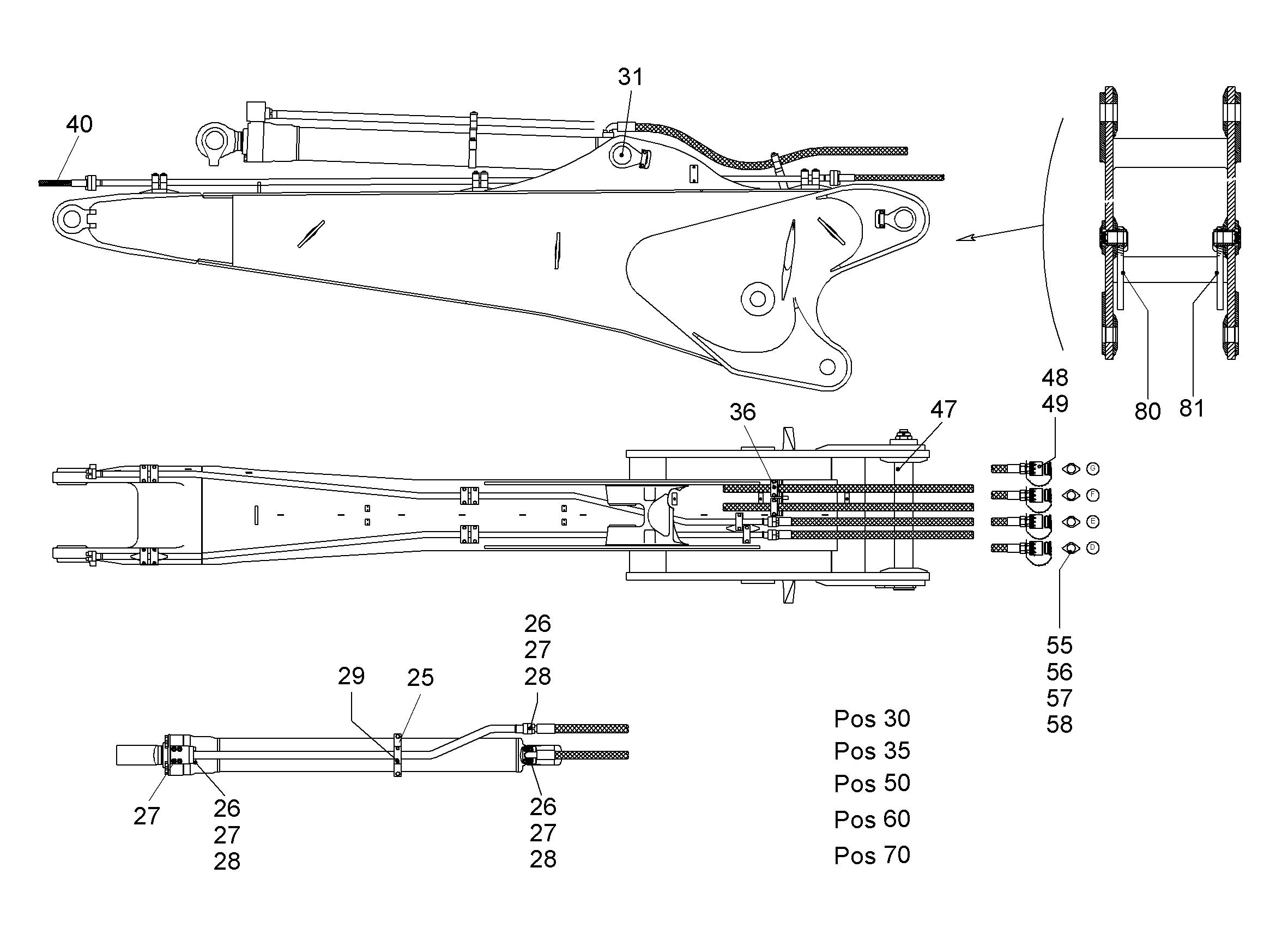 ПРОВОДКА МОНТАЖ AHS 9804533 LIEBHERR