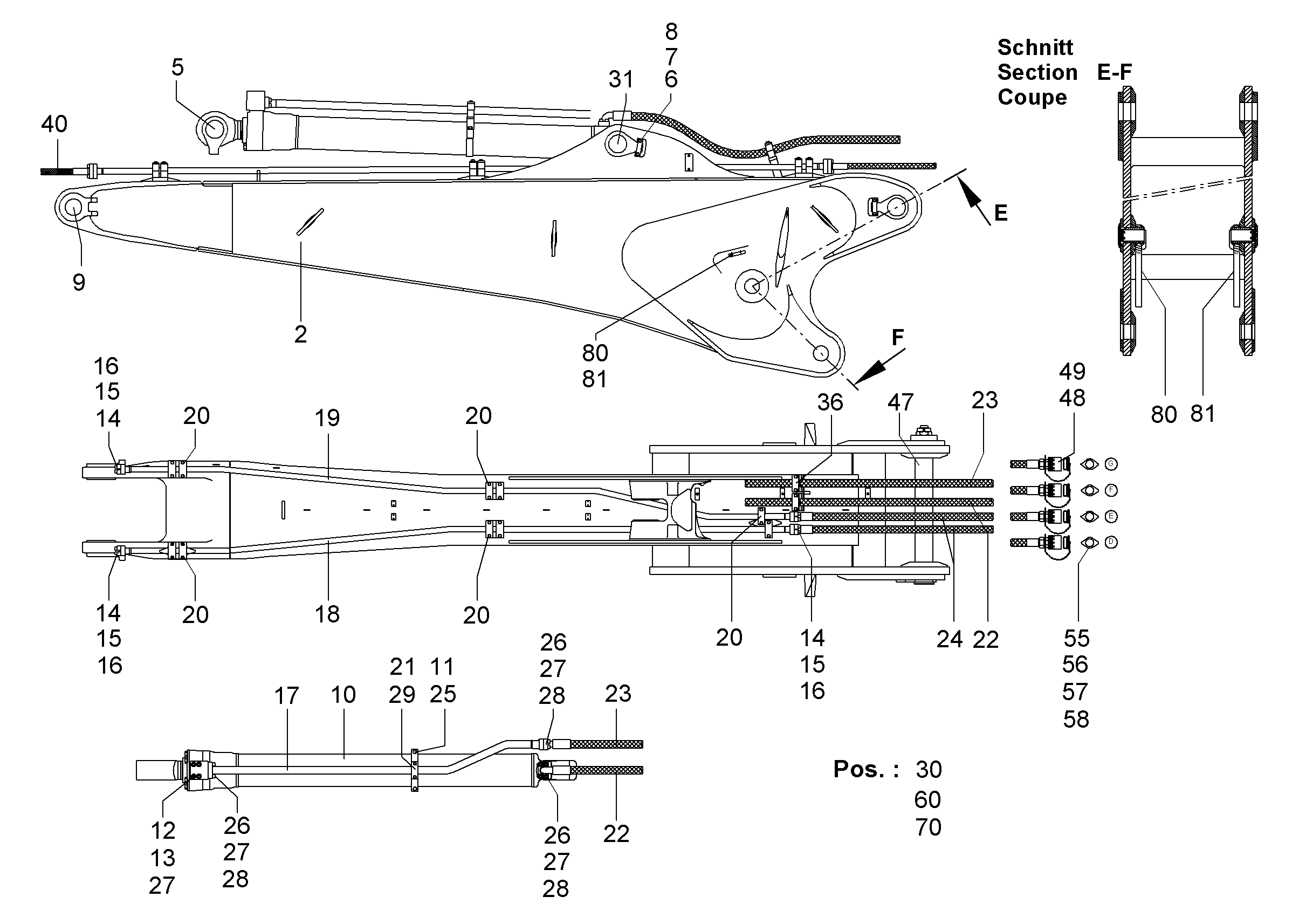 ПРОВОДКА МОНТАЖ AHS 9013919 LIEBHERR