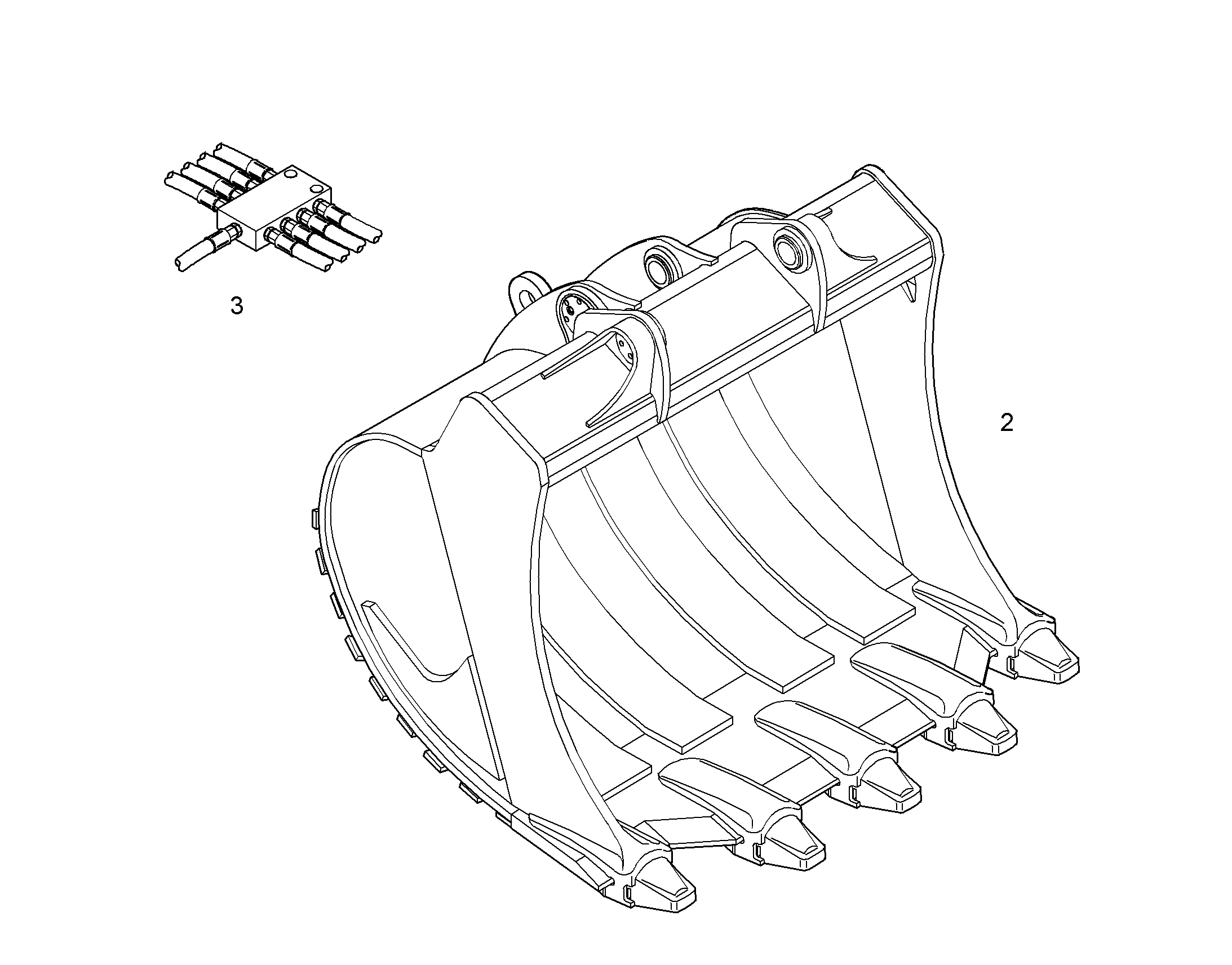 ЛОПАТА ОБРАТНАЯ HD 9809205 LIEBHERR