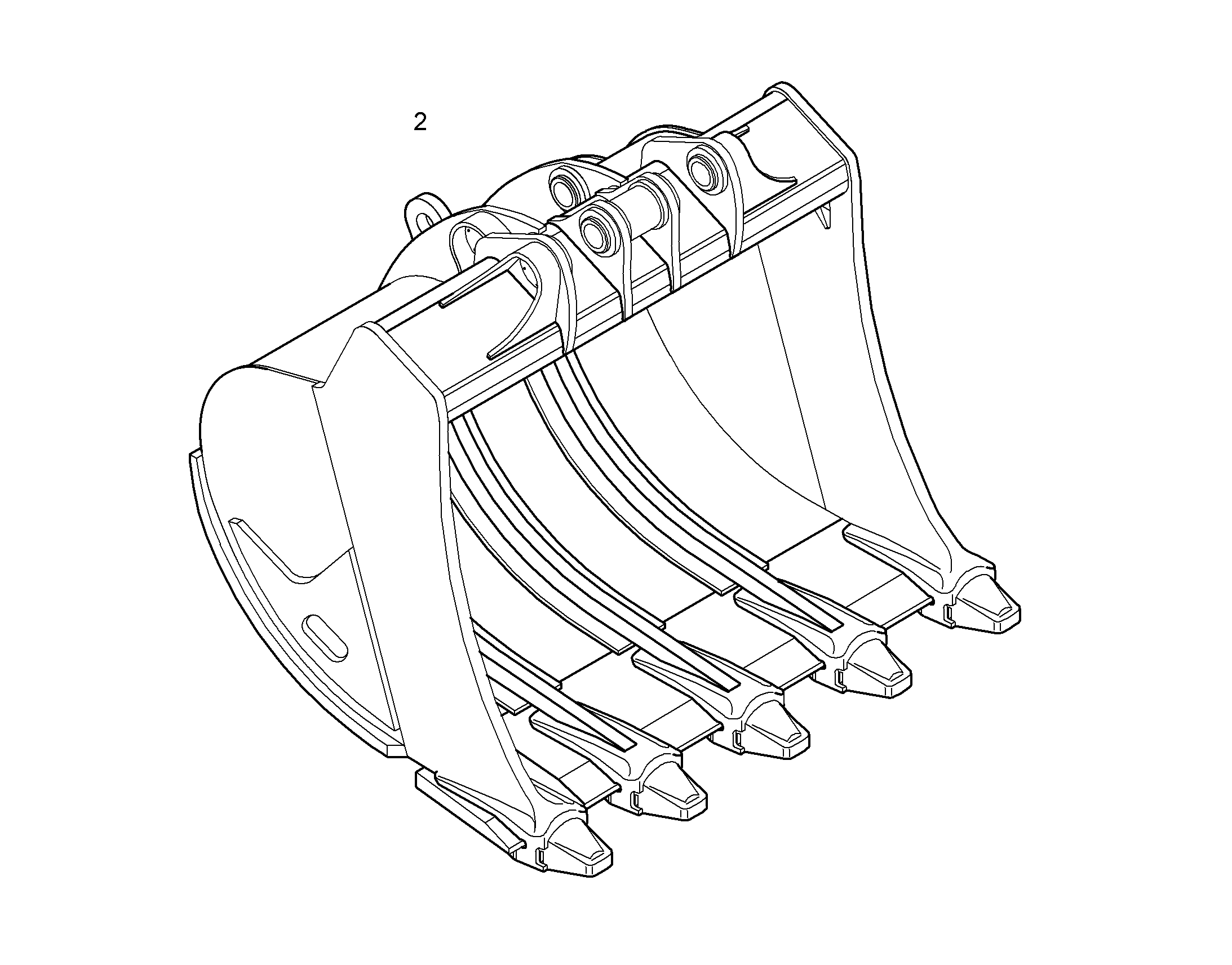 ЛОПАТА ОБРАТНАЯ HD 9005466 LIEBHERR