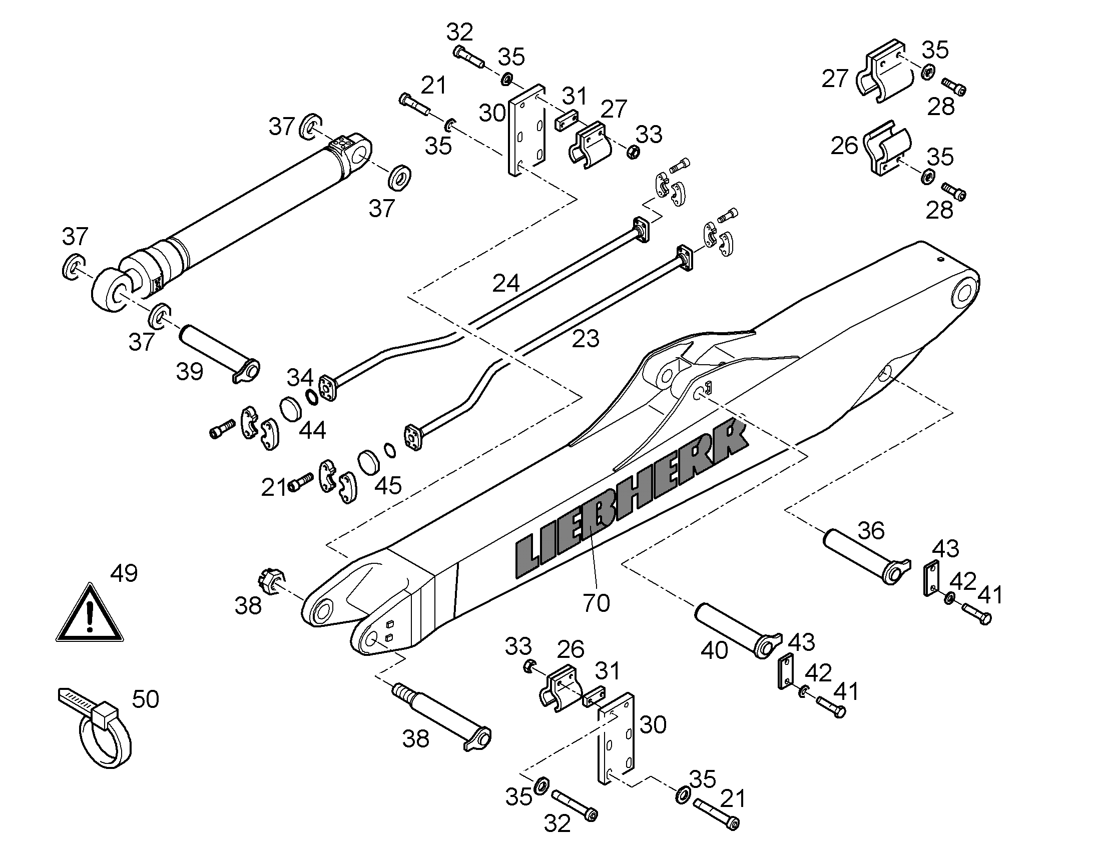 ПРОВОДКА МОНТАЖ AHS 11 9949562 LIEBHERR