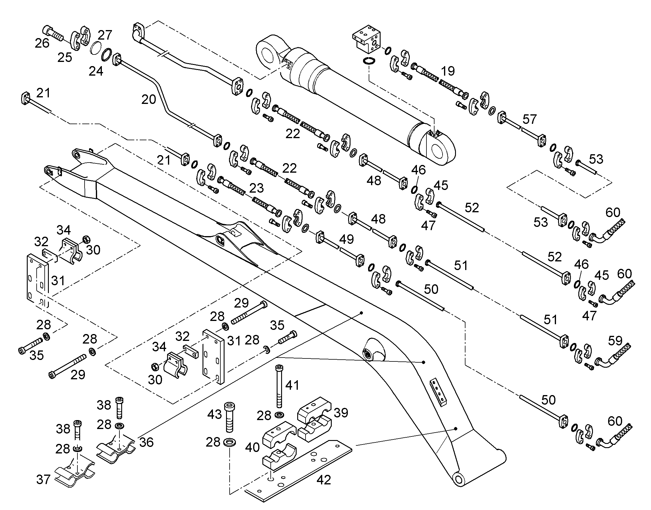 ПРОВОДКА МОНТАЖ AHS 10082857 LIEBHERR