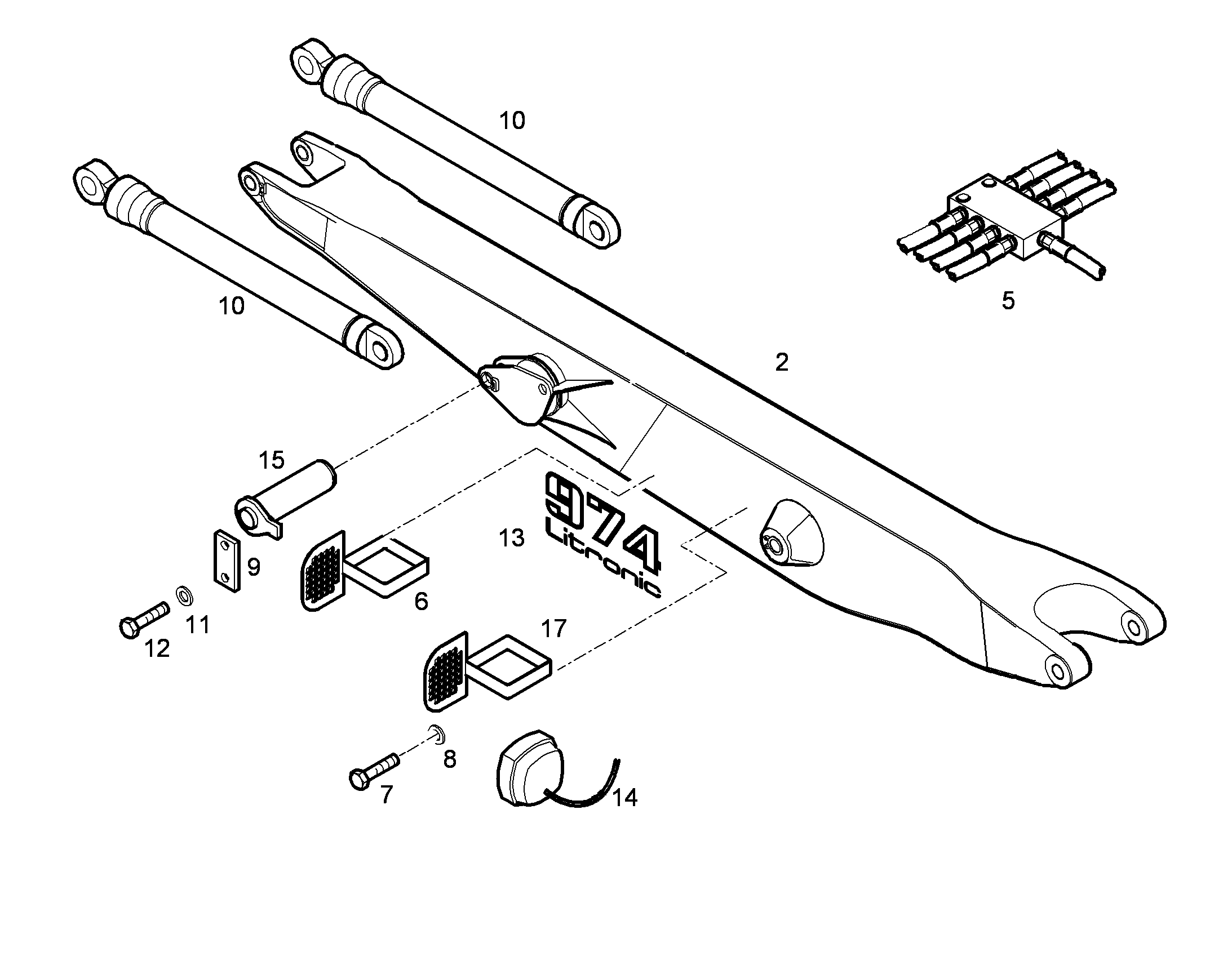 СМАЗОЧНЫЕ ЛИНИИ УСТАНОВКА 9766789 LIEBHERR