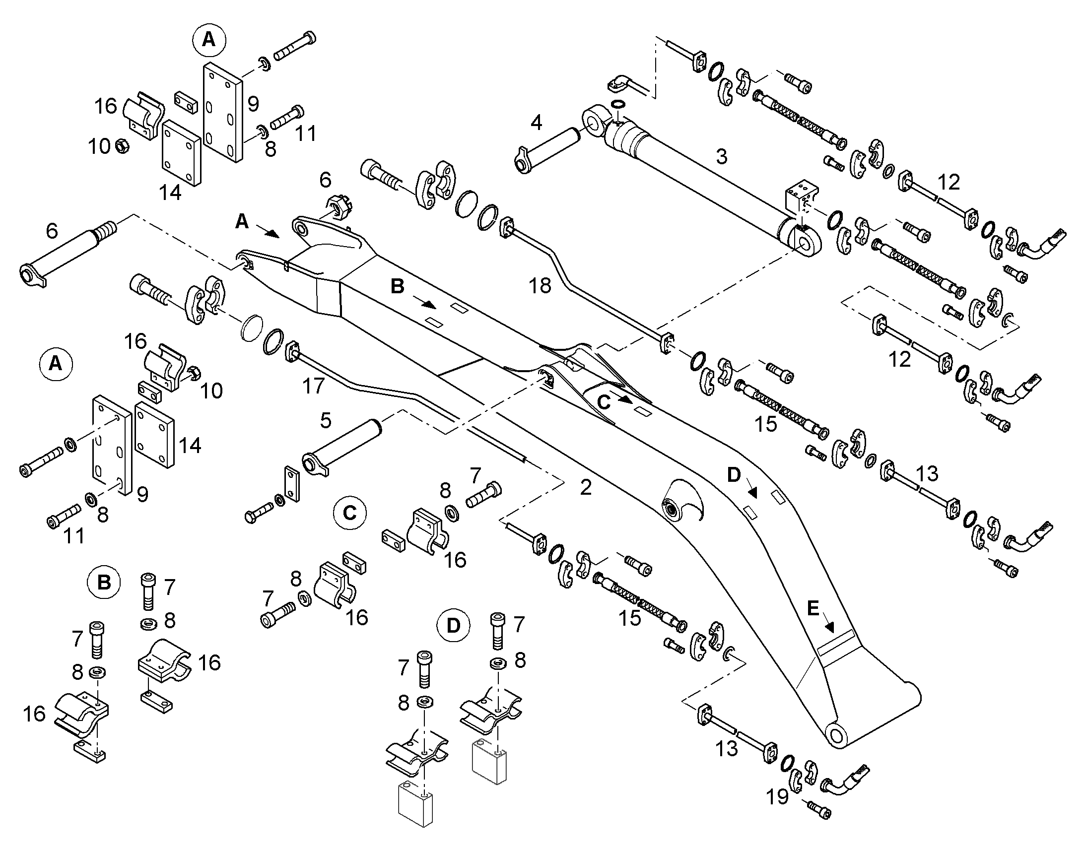 ПРОВОДКА МОНТАЖ AHS 9942298 LIEBHERR