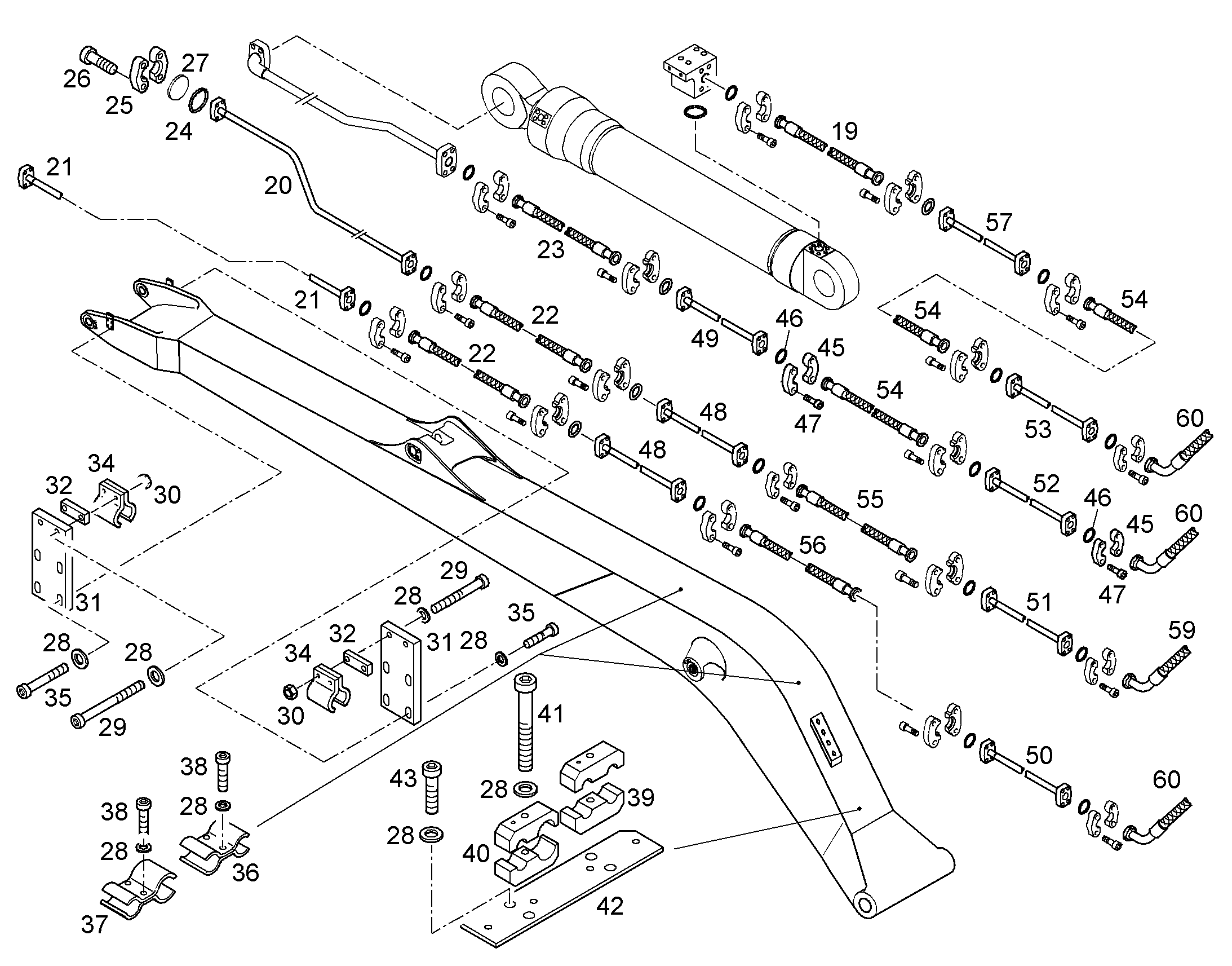 ПРОВОДКА МОНТАЖ AHS 9949554 LIEBHERR