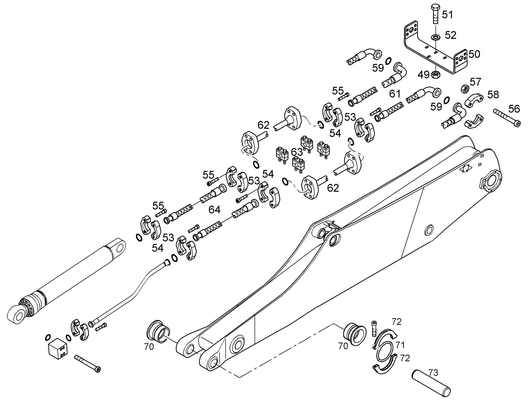 ПРОВОДКА ПРИВОД ГРЕЙФЕРА 9012447 LIEBHERR