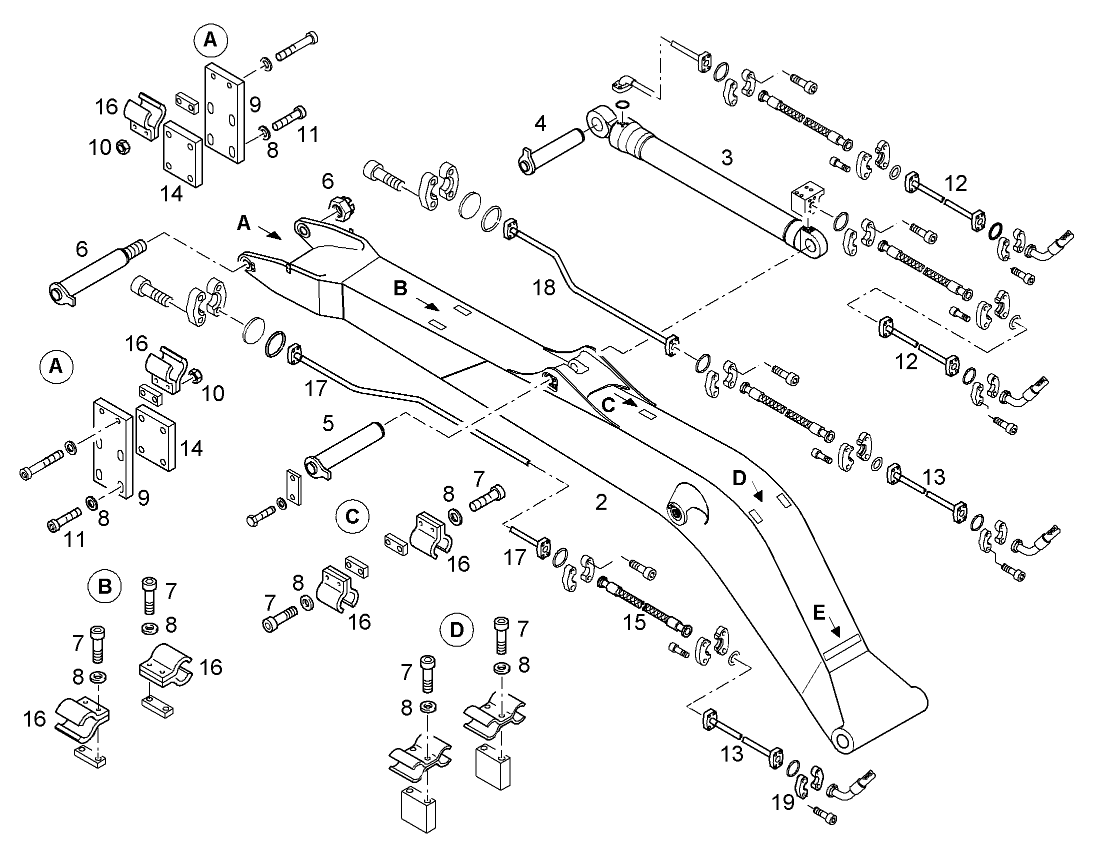 ПРОВОДКА МОНТАЖ AHS 10071930 LIEBHERR