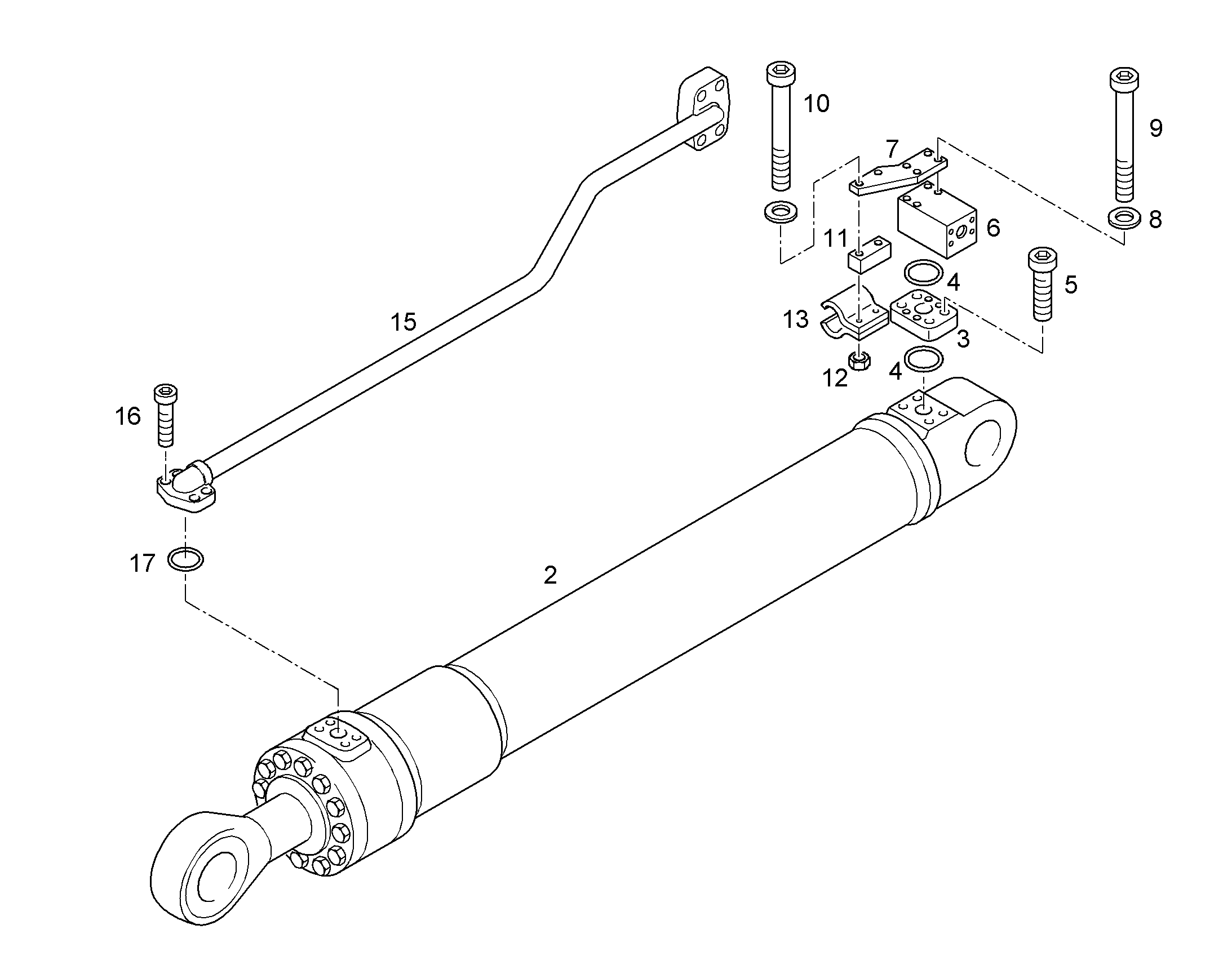ЗАЩ.ТРУБЫ ЦИЛ.РУК. 9942309 LIEBHERR