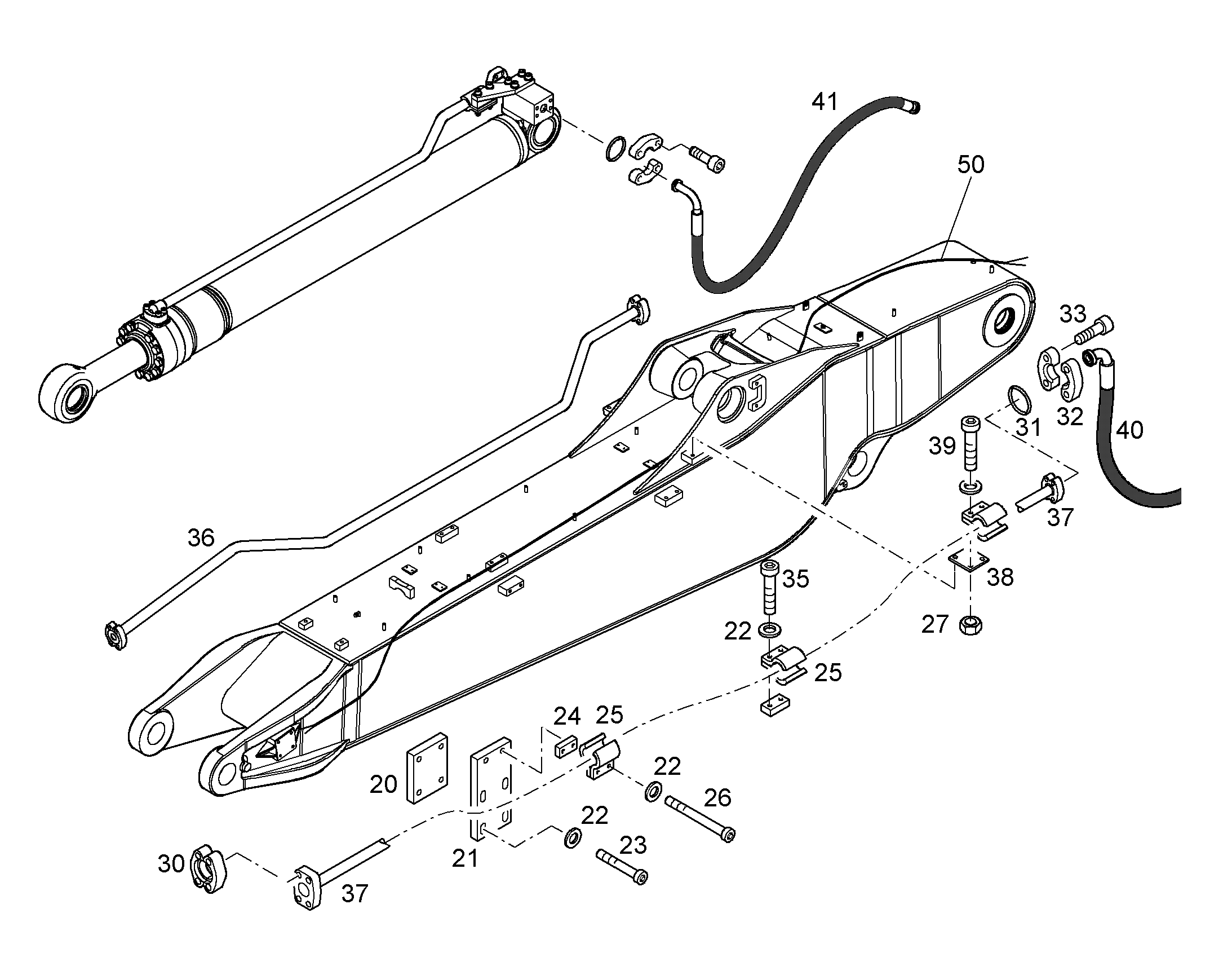 ПРОВОДКА МОНТАЖ AHS 10049389 LIEBHERR