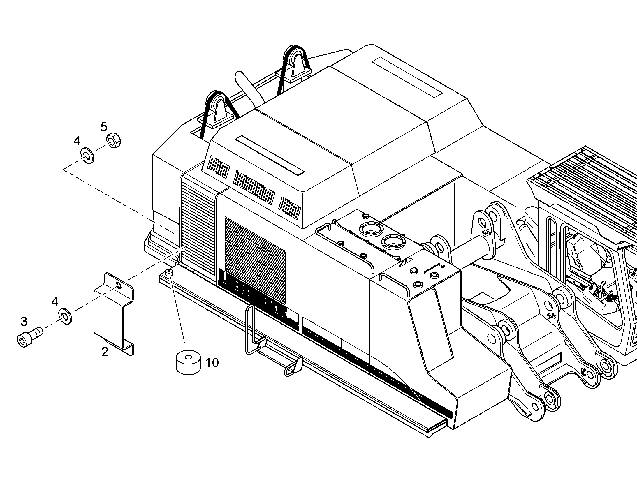 БУФЕР КРУГЛОГО СЕЧЕНИЯ 7371120 LIEBHERR
